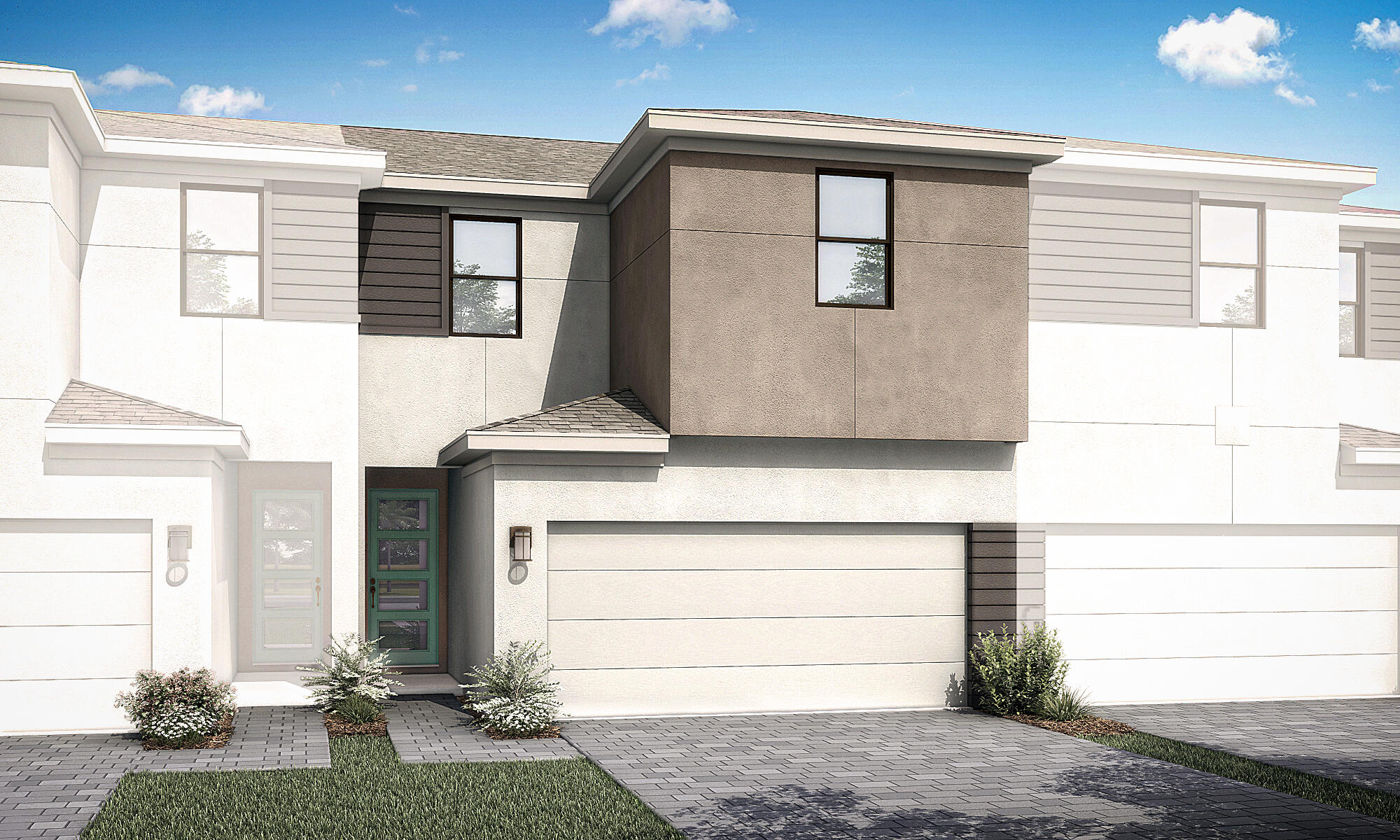 The Ashton is a one-of-a-kind, 1,674 sq. ft. floorplan that is versatile and perfect for everyday living. This townhome will only be found on the interior block of homes, with a porch in front and private covered lanai in the rear. A large kitchen on the side of the home lends itself to a desirable amount of cooking and counter space in addition to cabinetry lining the walls. You'll find in the Ashton the three double windows which make most of our plans at Cadence special, enjoying the bright airy feeling that comes in with the natural light. Upstairs, find a good separation of space with an owner's suite and bath in the rear and secondary beds and bath in the front separated by a cozy loft and laundry.