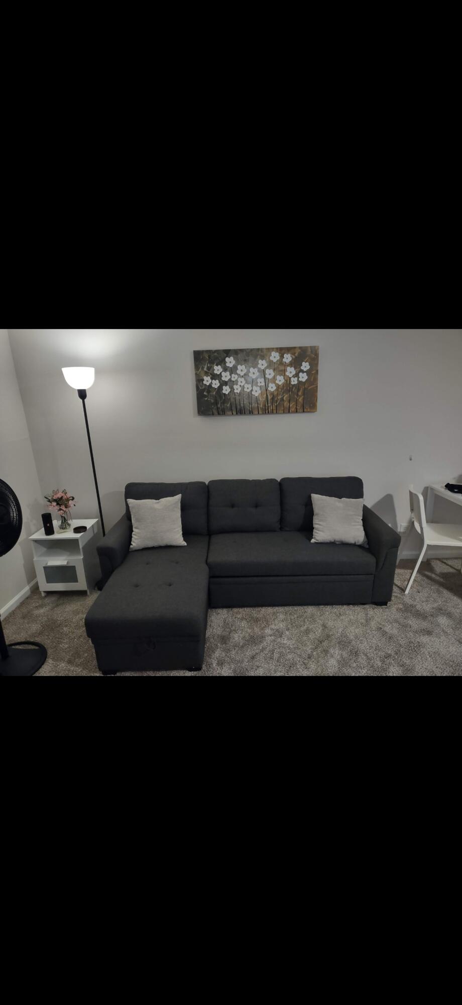 Large one bathroom one and a half bath condo
