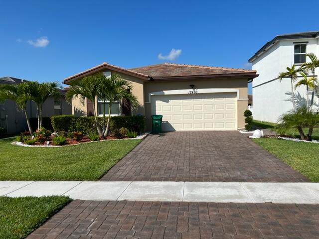 This 2018 Lennar Homes Gleam model boats upgraded bathrooms, kitchen, flooring and fresh new paint in this 4 bedroom, two baths, and two-car garage. Home features gourmet-style kitchen with oversized island, stainless appliances, and granite counters. Home has tile in living and family areas. Freshly painted interior. Smart home automation-ready with Nexia, home Intelligence with wireless keypad lock, light module, connected thermostat, and security camera ready. Community features onsite management, exterior gate, resort-style pool, playground, tennis and basketball courts, and fitness center. Driveway w/ brick pavers. Covered terrace. Copper Creek is a beautiful, gated community w/clubhouse, gym, party room, library, community pool, tennis, basketball, & playground area.