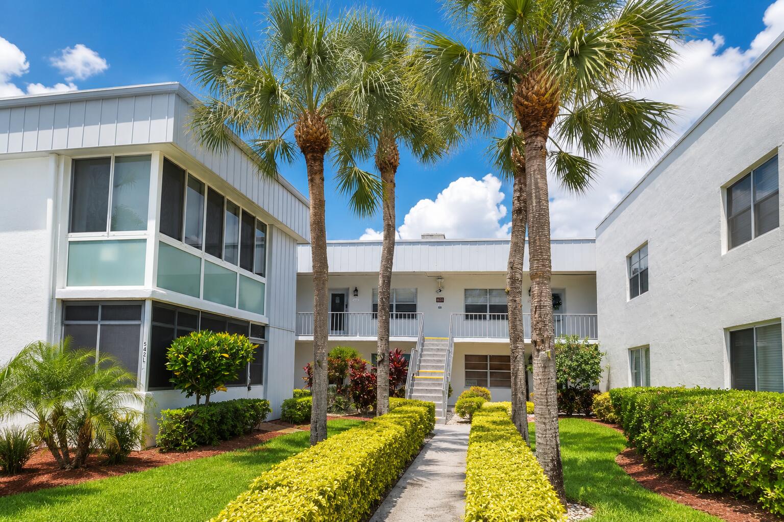 Immaculate corner 2BR/2BA condo in the desirable 55+ Kings Point community, ideally located next to the Burgundy pool. Enjoy resort-style living with indoor/outdoor pools, clubhouse, theater, live entertainment, fitness, workshops, clubs, and endless social activities. Courtesy bus service throughout the community and nearby areas. Conveniently located just 6 miles from historic Downtown Delray Beach, offering top dining, shopping, entertainment, and beautiful beaches. A/C put in 2023. Brand new water heater. Updated vanity's in both bathrooms.
