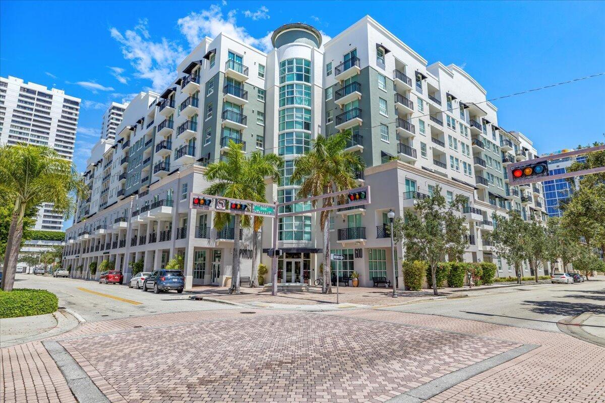 This unit boasts a larger one-bedroom floor plan, and the balcony extends across the entire living room & bedroom. Welcome to your urban oasis in the heart of vibrant downtown West Palm Beach. This sleek and stylish 1-bedroom, 1-bathroom condo offers the perfect blend of contemporary living and urban convenience. Walking distance to restaurants, bars, shopping centers, fitness trails, and just a block from the Intracoastal. The building features a resort-style pool, hot tub, fitness center, and comes with a covered parking spot. The flooring was installed within the past year. The AC unit is brand new! With water and cable included in the rent, this unit is a steal! Schedule a tour now