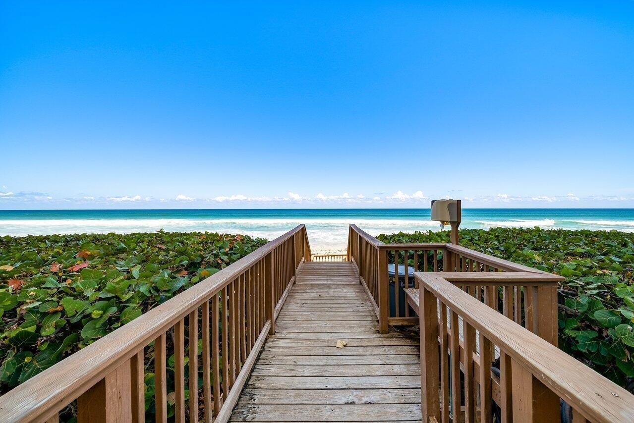 Relax and take in the ocean views from this 2 bedroom, 2 bathroom condo at Concordia in South Palm Beach. The open living space features a spacious living and dining area, split bedrooms for privacy, and a separate kitchen with a breakfast room. Both bedrooms offer ample closet space, and the bathrooms are well-appointed. Additional features include hurricane shutters, extra storage, and a large balcony with ocean views—perfect for relaxing or entertaining. The condo can be rented up to three times per year and offers all-new building amenities, including an oceanfront pool with direct beach access, a fully renovated lobby, a stylish club room, a fitness center, and on-site door staff. Conveniently located near shops, dining, golf, and cultural destinations, and only minutes from Worth  Avenue the Kravis Center, downtown West Palm Beach, Palm Beach International Airport, I 95, the Four Seasons, and Eau Palm Beach Hotel, this unit offers a rare opportunity to enjoy the Palm Beach lifestyle or all Florida weather with its impact proof, hurricane rated windows. Assigned parking is directly across from the lobby for added convenience. Property is also available for rent.