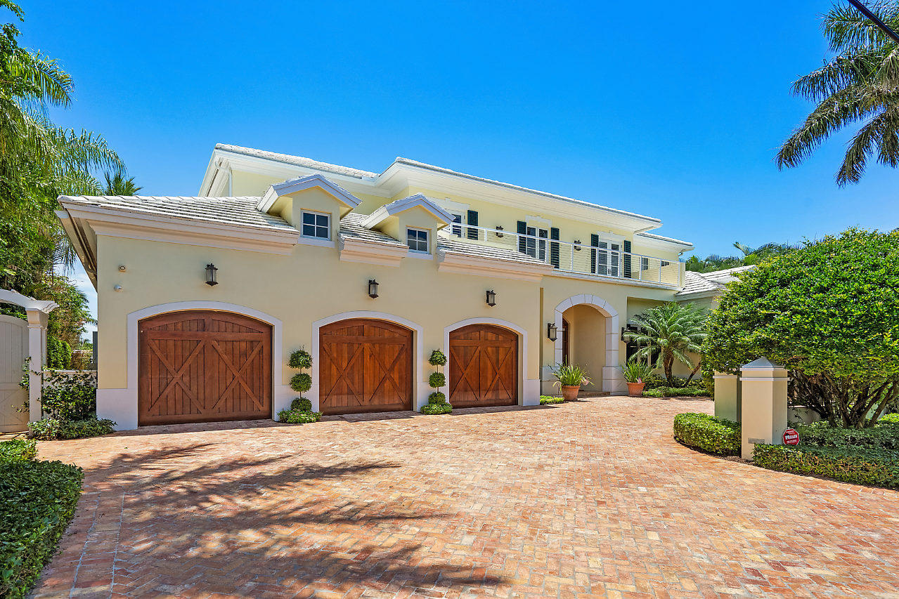 Live Under the Stars in an AWARD-WINNING Home! Imagine life at your personal resort with 100 ft on the water! Gorgeous backyard views from almost every room in the house! Contemporary, yet timeless living room offers white built-in units and architecturally designed tray ceiling. Large formal Dining Room with views of outdoor fountain.

The Kitchen boasts walk-in pantry, large Subzero refrigerator/freezer and Thermador range and oven. Ice maker, 3 dishwashers and 2 wine coolers. Bright breakfast seating nook. Family Room has views of the backyard with cabana bathroom. 
The Master Suite boasts extensive sunlight, his and her closets and a spacious spa bathroom. Pecky Cypress den just off Master Suite. Grand staircase to the second floor, featuring four en suite rooms for additional family and guests. Laundry Room with storage cabinetry and sink.

Bonus room with additional storage closet. 

Oversized heated salt water pool with retractable cover and two covered lounge areas (New salt cell 2019). Additional first floor outdoor features include grill area, outdoor shower, 80 Ft Trex dock, electric boat lift and twin Jet ski dock. 

Watch the sunset from the upstairs outdoor lanai entertainment area consisting of 900 square feet with kitchen, full bar and fiber optic starry ceiling. Beautiful View of Intracoastal. Enjoy an outdoor television in your kitchen with outdoor-grade cabinetry and gorgeous lime green countertops. Electric shutters and outdoor elevator. 

Tankless Natural gas hot water heaters. Hurricane Windows/Doors & Electric Shutters.
High speed Wi-Fi / High-end camera system. Home Security system. 
Service contracts for AC, Generator, Outdoor Elevator. 
3 Ultra High Efficiency A/C Units installed 2013
Garage door with new tension springs installed 2019
Exterior Paint 2018/2019
Water Pressure Booster 2019
Chicago Brick Driveway Reseal 2019
Pool Cover Hydraulic Pump 2019
Automatic Pool Cover 2019
Salt Cell 2019
Mosquito Control Irrigation System

Walk to the beach or Delray Beach's famous Atlantic Avenue. 

Award winning interior design home.
