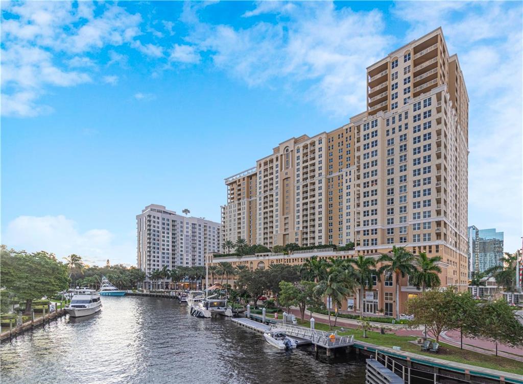Rarely available! This is your opportunity! Unobstructed River and ocean views, the 19th floor has volume 11 ft ceilings, 2 bedroom 2 bathroom split bedroom floor plan with bright open living areas and terrace over looking the Fort Lauderdale waterways. Completely move in ready, this unit features water views from every room,  tile floors throughout, granite countertops in the kitchen with stainless appliances, designated dining area, walk in closet and full size washer dryer. Perfectly located downtown and on the river. Enjoy all that Las olas has to offer!