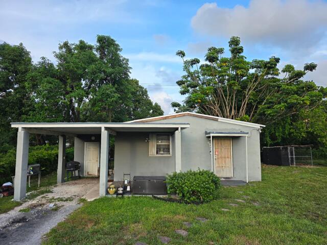 This is cozy two bedroom one bath home with so much potential for more. It has a covered carport that could be enclosed. This is perfect for a an investor or a buyer that can put in a little sweat equity.