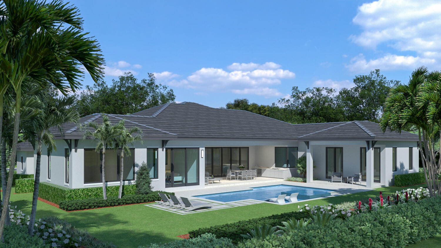 Welcome to Varga Homes newest luxury residences in desirable Lake Ida neighborhood of Delray Beach. Currently under construction, the five bedroom home offers over 6,600 total square feet; club room; dining room with wine storage; private primary wing; and two separate garages to accommodate three plus cars and golf cart. Impact glass windows and doors provide scenic views of the professionally landscaped grounds and easy access to the two covered loggias, summer kitchen, and pool with spa. Custom builder, Steve Varga grew up in Lake Ida and wanted to share his talents and vision in his hometown by creating an exceptional luxury home on this expansive lot. Close to downtown Atlantic Ave and the beach, this luxury Lake Ida home promises to be a masterpiece. Slated completion Summer 2023.