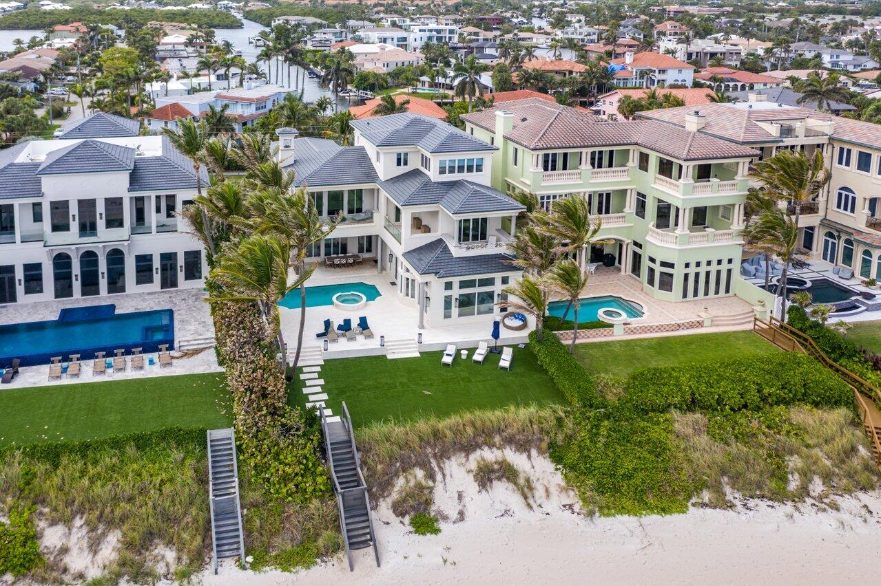 Go beyond your expectations as you arrive at 10 Ocean Place, Highland Beach, Florida  a 24 hour manned gated oceanfront community of only eleven homes. Sited on the sparkling Atlantic ocean  and providing an atmosphere of style and comfort the home features 11,611 TSF, 6 Bedrooms 8.3 Bathrooms and sets a new standard of luxury living. Fresh and clean in design the residence offers bright, airy and unrivaled panoramic view of the ocean. Ready for you to enjoy magnificent sunrise from your spacious patio.