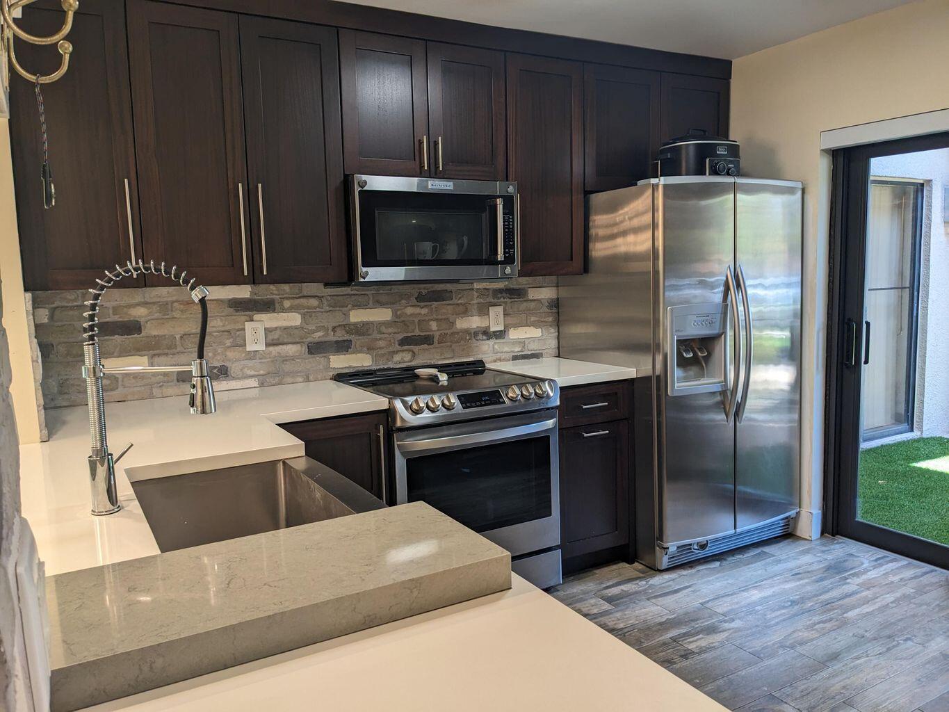 Location! Location! This inviting and spacious two-bedroom, two-bathroom condo is located in the prime of Boca Raton, being 3 mins to I-95, 7 mins to the beach, 3 mins to Aldi, 5 mins to Publix, 10 mins to Boca Raton Town Center Mall, CVS, restaurants, and gas station conveniently just across the street. This property is within a well-maintained community with a janitor on site and a heated pool available all year round. Grade A schools and Florida Atlantic University just a few minutes away.