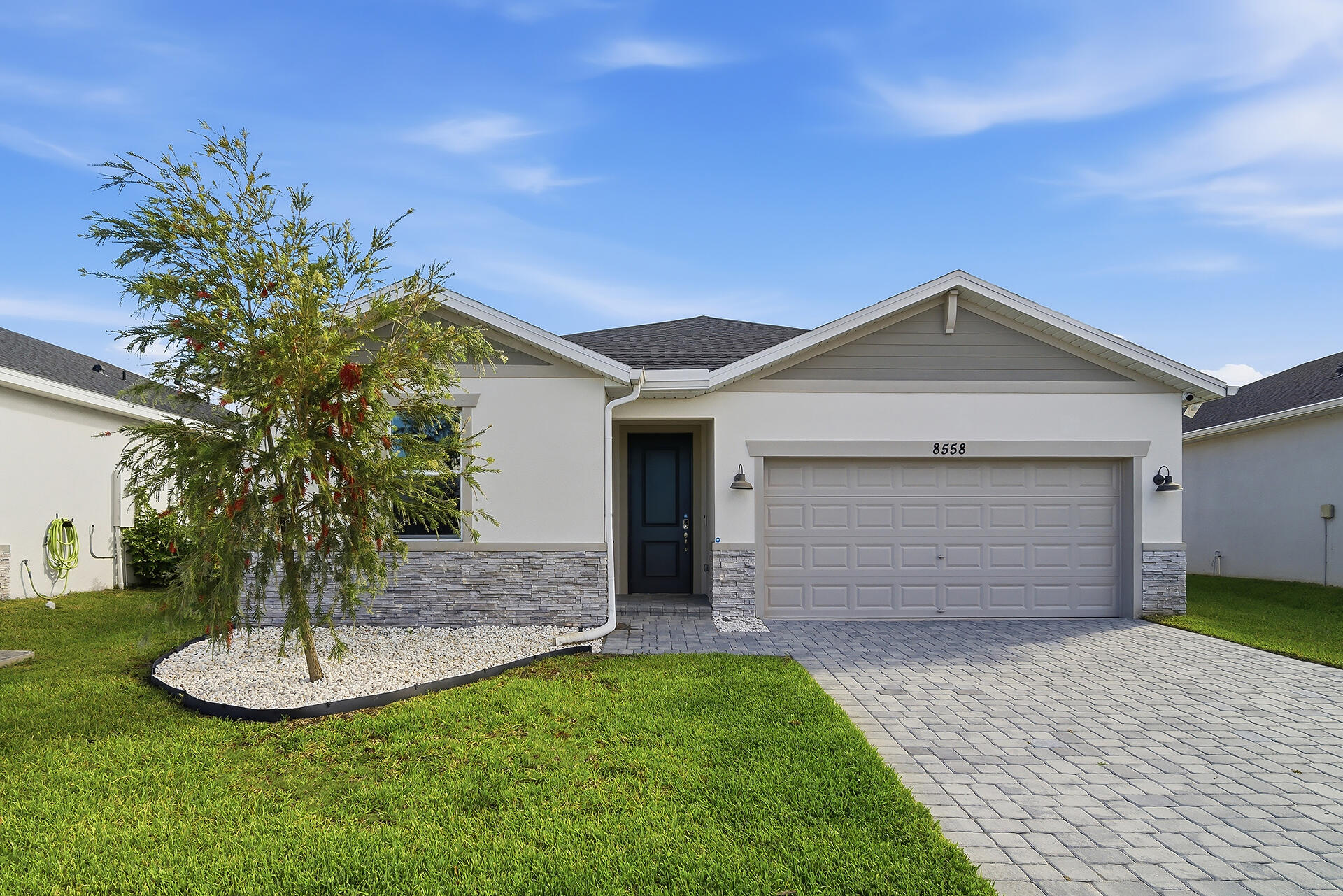 SELLER MOTIVATED!! Experience modern living in this newly built home in the sought-after Azalea community. Designed with an open-concept layout, high-quality finishes and fresh interior paint throughout. Enjoy smart home technology and energy-efficient spray foam insulation for year round comfort. A full indoor/outdoor security system offers added peace of mind, and the built-in electric vehicle charger adds everyday practicality. Step outside to a backyard with endless potential—perfect for a pool, outdoor oasis, or entertaining. Ideally situated near shopping, dining, and major roadways, this move-in-ready home stands out- Showcasing upgraded features and modern enhancements. With its blend of style, functionality, and added value, this is an opportunity you won't want to miss.
