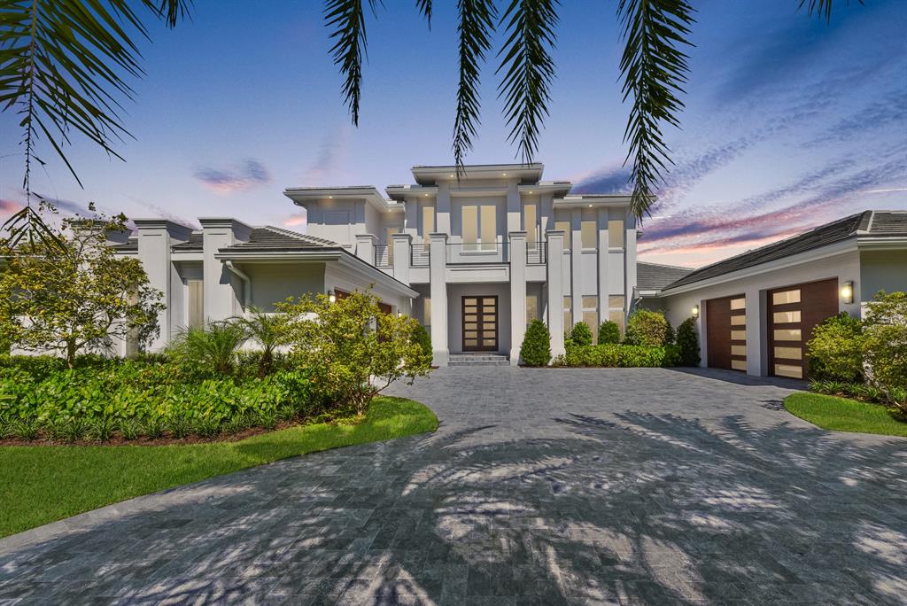 This newly completed contemporary residence was designed with dramatic space, openness and exceptional attention to modern detail. Located on a private cul-de-sac and a lushly landscaped one acre plus homesite, there is room to breathe and spread out.  Featured are 7 bedrooms, 8.2 baths, clean lines, high ceilings, ultra luxury finishes, a downstairs master suite with dual baths, media room, library, elevator, two bars, a temperature controlled wine room, double two car garages, multiple covered patios, an exterior barbecue along with a detached guest house / office space with a covered party gazebo. An open pool (with protective child gate) and spa has exceptional patio space in addition to the tremendous rear yard for year round activities.     ...See More for full Property details.