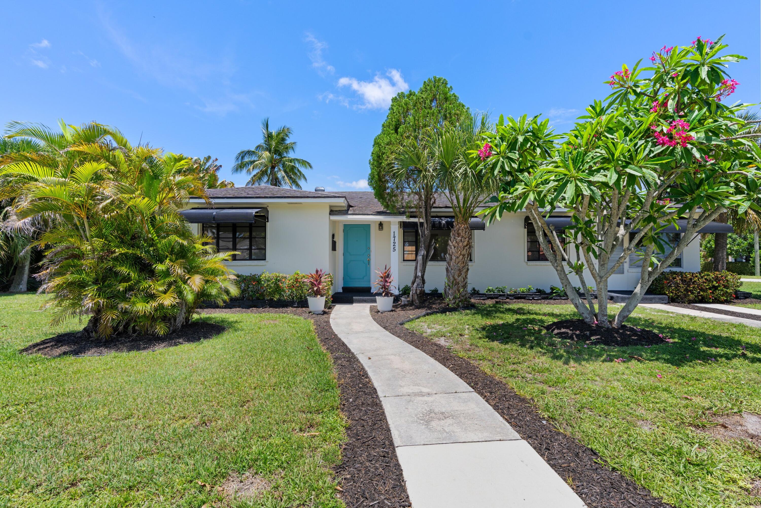 1725 North Lakeside Drive presents a rare opportunity on one of Lake Worth Beach's most prestigious coastal streets. Set on an oversized corner lot, this authentic mid-century modern residence offers original terrazzo floors, vintage architectural details, and timeless character ready to enjoy, restore, or reimagine. At the full asking price of $1,295,000, Seller will install a new roof and impact-rated PGT doors and windows throughout the home. Move into this iconic property with major upgrades already completed, or take advantage of the exceptional lot to design and build a custom luxury estate on sought-after Lakeside Drive. A unique offering combining location, flexibility, and redevelopment potential. Buyers are encouraged to explore both the immediate livability and the broader... long-term upside this site offers in one of the area's most desirable pockets.