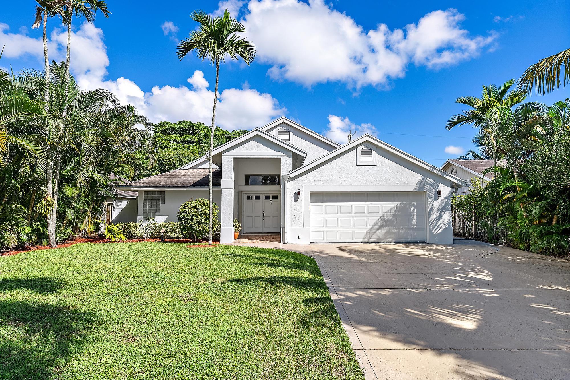 Move-in ready and fully furnished, turnkey, this well-maintained 3-bedroom, 2-bath pool home is located in the highly desirable Heights of Jupiter. The split-bedroom floor plan features an updated kitchen and baths, CBS construction, and a spacious 2-car garage.  Enjoy Florida living in the screened pool area overlooking a fenced backyard with lush tropical landscaping and exceptional privacy. There's also room to store your boat trailer or RV.  Ideally situated near I-95, Palm Beach International Airport, pristine beaches, marinas, golf courses, shopping, dining, and top-rated schools. No HOA fees and flexibility to accommodate short-term / Seasonal rentals.