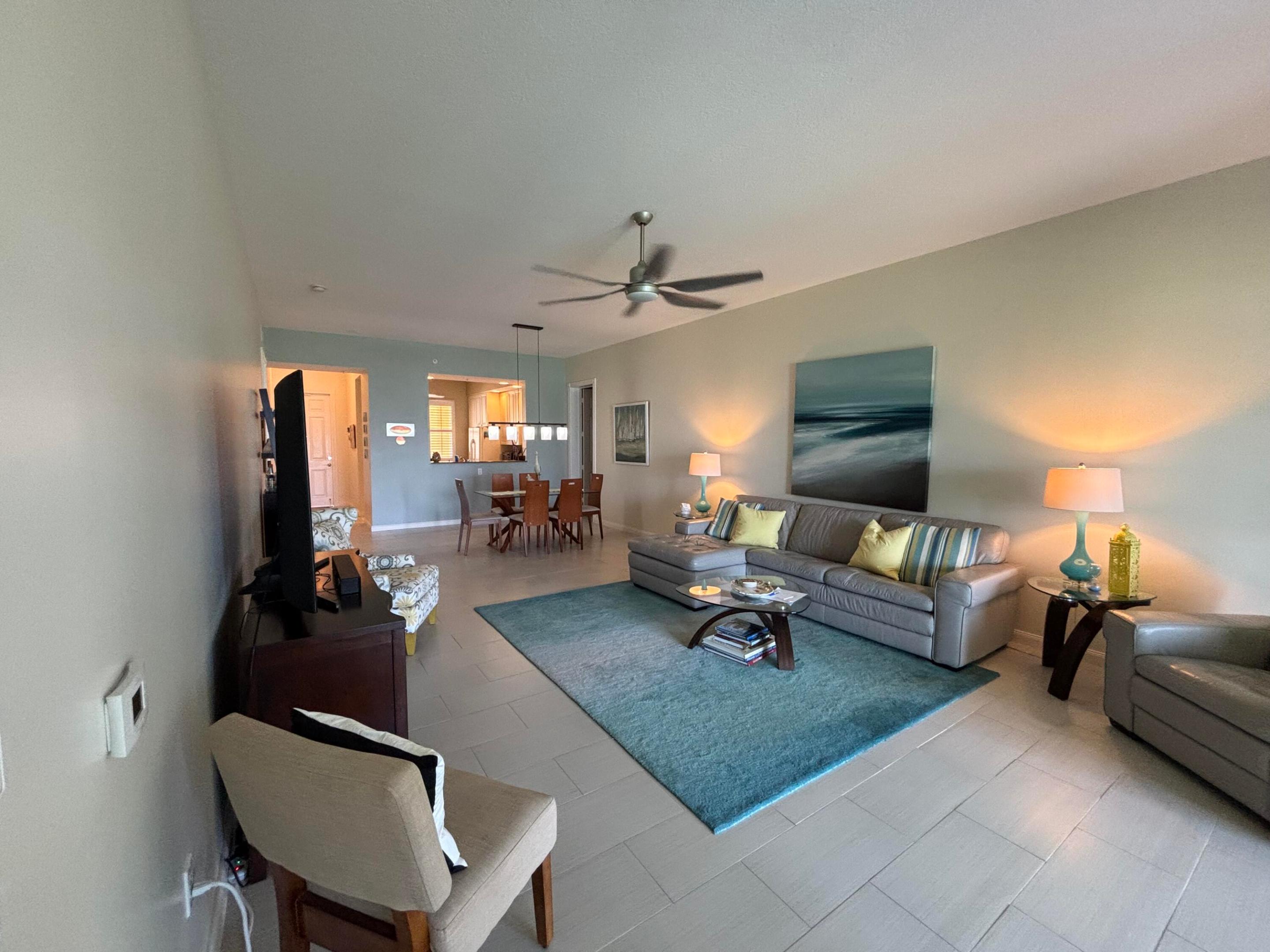 Available for an annual or seasonal rental. Welcome to this waterfront condominium at Harbour Isle at Hutchinson Island in Fort Pierce, featuring two generous bedrooms and two full bathrooms across approximately 1,989 square feet of finished living space. This 1st floor property offers waterfront living in a well-established community, providing residents with direct access to the water's edge. Only  1 building away from the pool and all the clubhouse amenities. 1 mile from ocean. You can sit outside this garden unit and watch the sunrise, sunset and dolphins and boats go by.  RED Lockbox in the Trash Room. Call for the code.