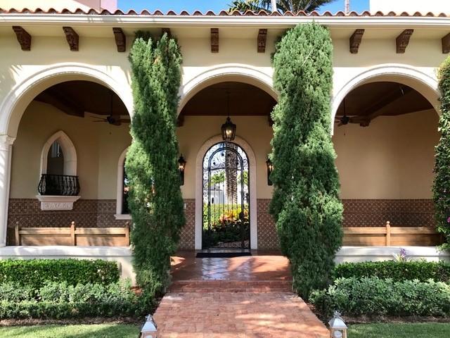 With a multi-million dollar transitional interior remodel, revision & update completed in 2017, this magnificent 19,294 SqFt custom commissioned estate within the exclusive privately guard gated yachtsman’s paradise of The Sanctuary in Boca Raton is ideally situated on a trophy double point, cul-de-sac lot claiming 350ft of deep water dockage features twin concrete docks to accommodate 2 mega-yachts, 8 beds, 12 baths & 5 garages. Offering commanding views of the Intracoastal Waterway, this old world European inspired manor sprawls over impeccably manicured landscaped surroundings, resort pool, wet bar, expansive outdoor living room, several covered loggia/entertaining areas & bocce ball court. 2 level 4,111 SqFt standalone Guest House with 2 beds, 3 baths, living room and full chef kitchen With a multi-million dollar transitional interior remodel, revision and update completed in 2017, this magnificent 19,294 SqFt custom commissioned estate within the exclusive privately guard gated yachtsman's paradise of The Sanctuary in Boca Raton is ideally situated on a trophy double point, cul-de-sac lot claiming 350 ft of deep water dockage features twin concrete docks to accommodate 2 mega-yachts, 8 bedrooms, 12 baths & 5 garages. Offering commanding views of the Intracoastal Waterway, this old world European inspired manor sprawls over impeccably manicured landscaped surroundings, resort style pool, full-service wet bar, expansive outdoor living room, several covered loggia / entertaining areas and bocce ball court. A two level 4,111 SqFt standalone Guest House replete with 2 beds, 3 baths, living room and full chefs / catering kitchen will luxuriate all visitors with hotel-like amenities. This uber-luxurious waterfront mansion is impeccably custom appointed with enough artisan and bespoke hand-crafted finishes and details to impress even the most discerning of high net worth millionaire and billionaire home buyers. An idealistic haven of supreme privacy, The Sanctuary in Boca Raton is an internationally acclaimed Yachting Enclave named in Forbes Magazine as one of "The Ten Most Expensive Gated Communities In America".