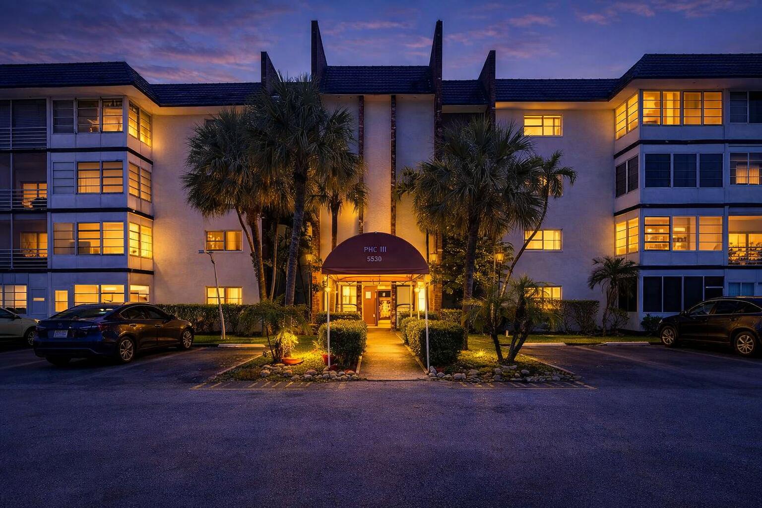 1/1.5 condo in Castle Gardens in Lauderhill. 55+ community with multiple pools and a fitness center. Flood Zone X, HOA $529/mo.  This 1-bedroom, 1.5-bathroom condo in Lauderhill's Castle Gardens offers a low-maintenance ownership option within a verified 55+ community with extensive amenities and stable association management. No pending special assessments. A reserve study has been completed, and the HOA maintains reserves. The property is located in Flood Zone X, meaning no mandatory flood insurance is required. This setup works well for buyers seeking a seasonal residence or simplified full-time living with community amenities included.  Inside, the 928-square-foot layout includes a separate living room, kitchen, and primary bedroom, along with a half bath for guests. Renovated in 2024, The unit features new flooring and updated bathrooms with modern finishes. The interior was freshly painted approximately two years ago, and a skylight adds natural light. The space is partially furnished, offering flexibility for immediate use or customization. All living space is on one level with elevator access.  HVAC is approximately 2 years old. The unit includes complete roll-down storm shutters and a refrigerator, electric range, microwave, and dishwasher. Monthly HOA dues are $529 and include condo insurance, water, sewer, trash, basic internet, common area maintenance, pool service, reserves, and professional management. Owners are responsible for electricity. In addition, the HOA provides access to multiple community pools, a clubhouse and amenity center, a fitness center, a library, billiards, bowling, a theater room, sauna and steam facilities, tennis and shuffleboard courts, landscaped walking areas, and a courtesy bus. Additional features include storage, sidewalks, and recreation spaces.