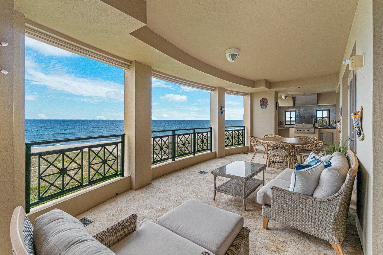 Absolutely gorgeous residence which sits directly on the beach with sweeping ocean views.This gorgeous unit boasts 5,274 SF Total with 4 large bedrooms, 5.1 baths, media room, and large terraces that showcase incredible, unobstructed views of the Ocean. Notable features include: an oceanfront terrace , summer kitchen and jacuzzi. Luxuria is one of Boca Raton's premier boutique buildings which offers its residents top level security and resort-like amenities: 24-hour concierge, valet, security, state-of-the-art gym, lounge, movie theatre and oceanfront pool with beach chair service.