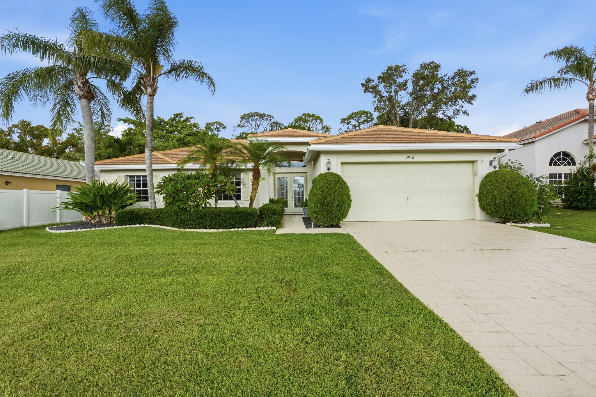 Welcome to Cypress Woods, a gated community in the heart of Lake Worth. This well-maintained 3-bedroom, 2-bath home offers 2,050 square feet of living space with an open layout that's perfect for everyday living and entertaining. Step outside to your private backyard retreat featuring an enclosed pool and serene views with no homes directly behind the property, offering privacy and the perfect setting to relax, unwind, or entertain family and friends. Conveniently located within walking distance of highly rated Discovery Key Elementary School and just minutes from shopping, dining, Wellington's world-famous equestrian venues, major highways, Palm Beach airport, and beautiful beaches. Cypress Woods residents enjoy gated security, tennis/pickleball courts, a playground, and picnic areas.