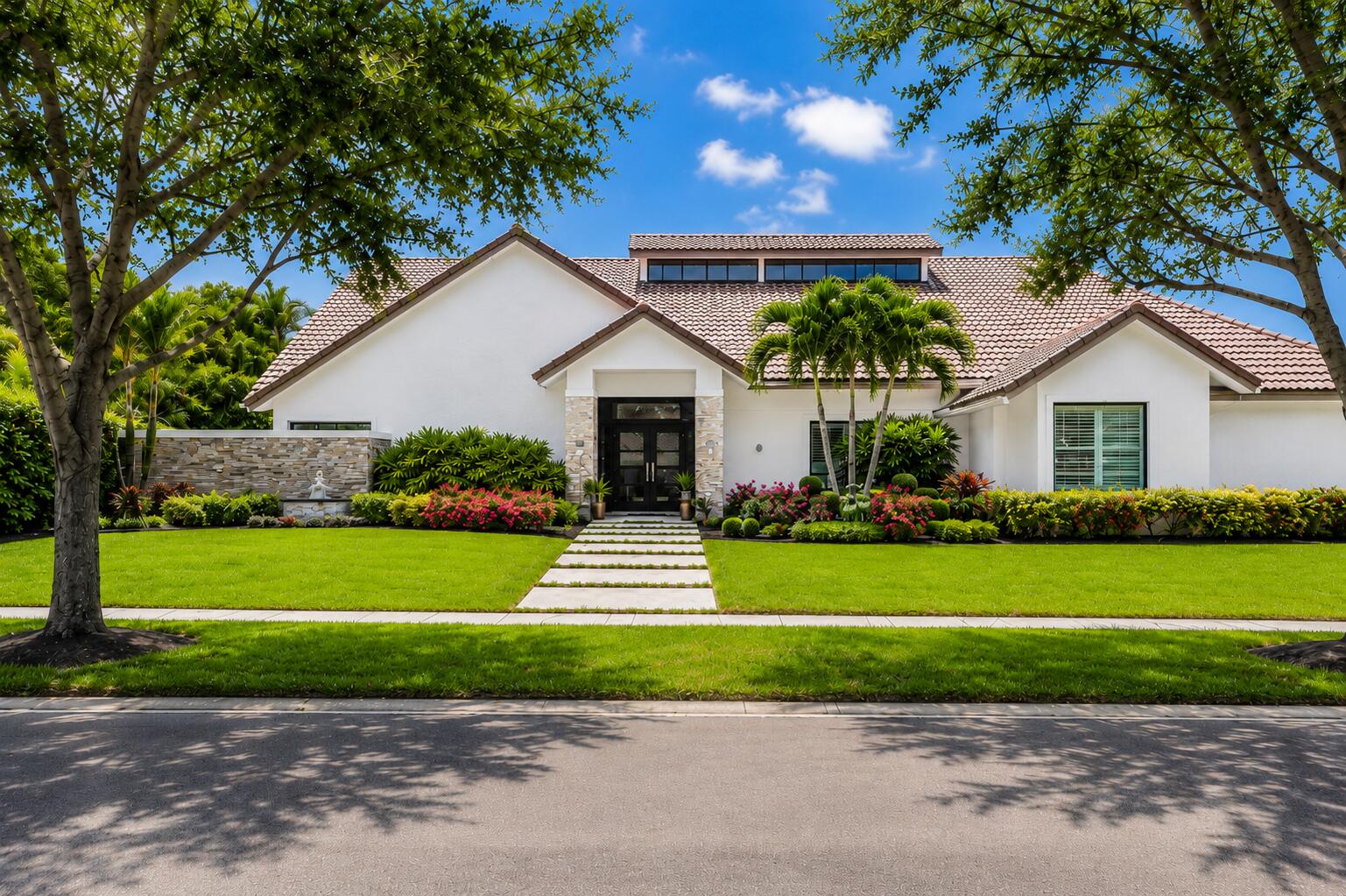 Gorgeous move-in ready 4 Bed/4 Bath home on an extra large corner lot in the exclusive, gated Woodfield Hunt Club. No mandatory membership required, but optional if desired.  This home is one story, spacious, bright and offers a great split floor plan Porcelain tile throughout. Open kitchen space. Fully renovated bathrooms. Full impact windows, doors & garage door. 17,000SF Lot offers a great pool deck, screened in patio & yard space to enjoy. 2 car garage. 2020 AC. Gas generator + so many more great features. Prime location for top-rated public & private schools + minutes to Town Center Mall, endless dining options, and a short drive to the beach. HOA fee includes internet, cable, security & access to in-community fitness center, tennis & basketball courts, clubhouse and playground.