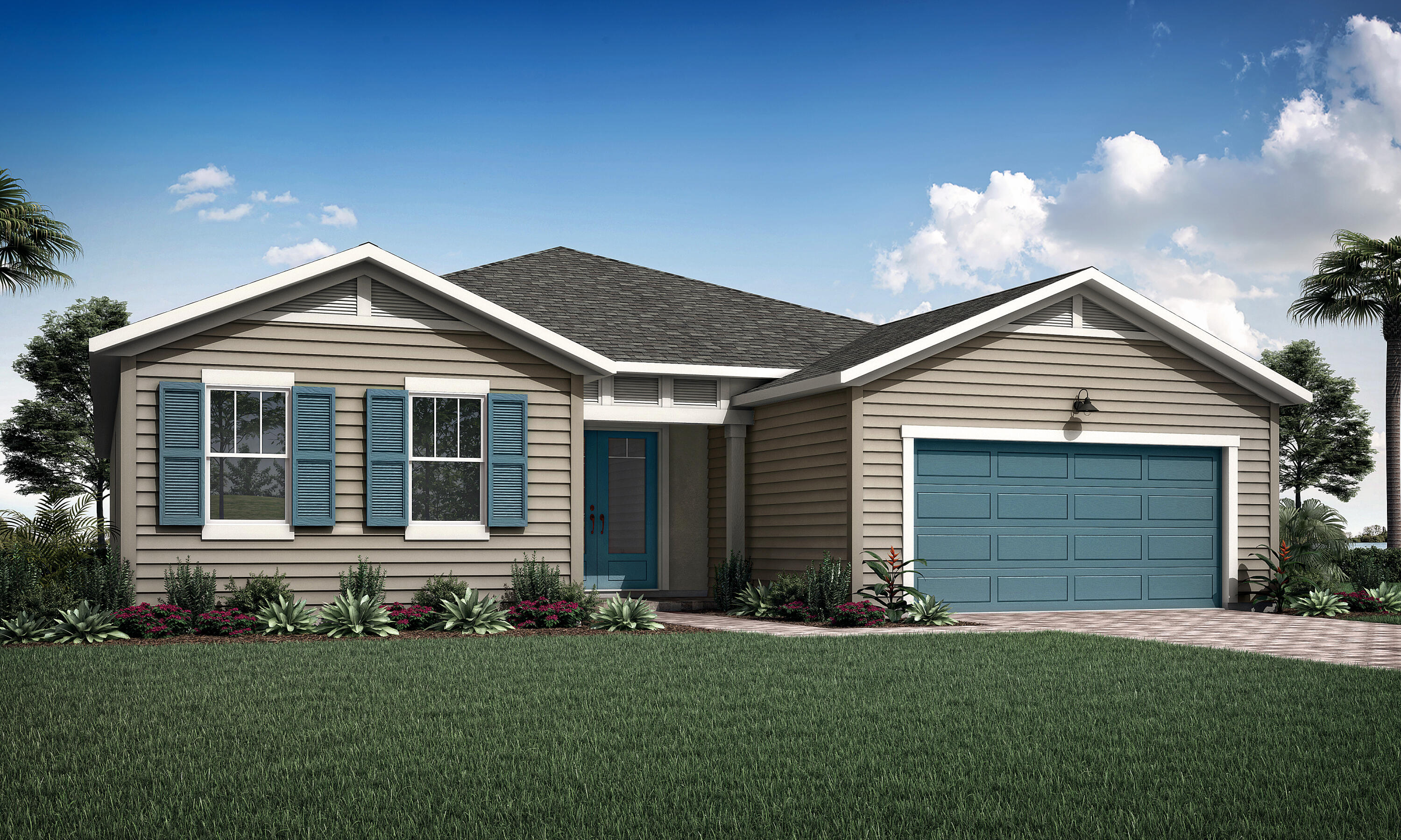 The Capitol Reef is a spacious 3-bedroom, 2.5-bath home featuring an open-concept kitchen, dining area, and Great Room, plus a flex room and covered lanai. The private owner's suite offers a large walk-in closet and well-appointed bath, while a 2-car garage completes this thoughtfully designed floorplan.