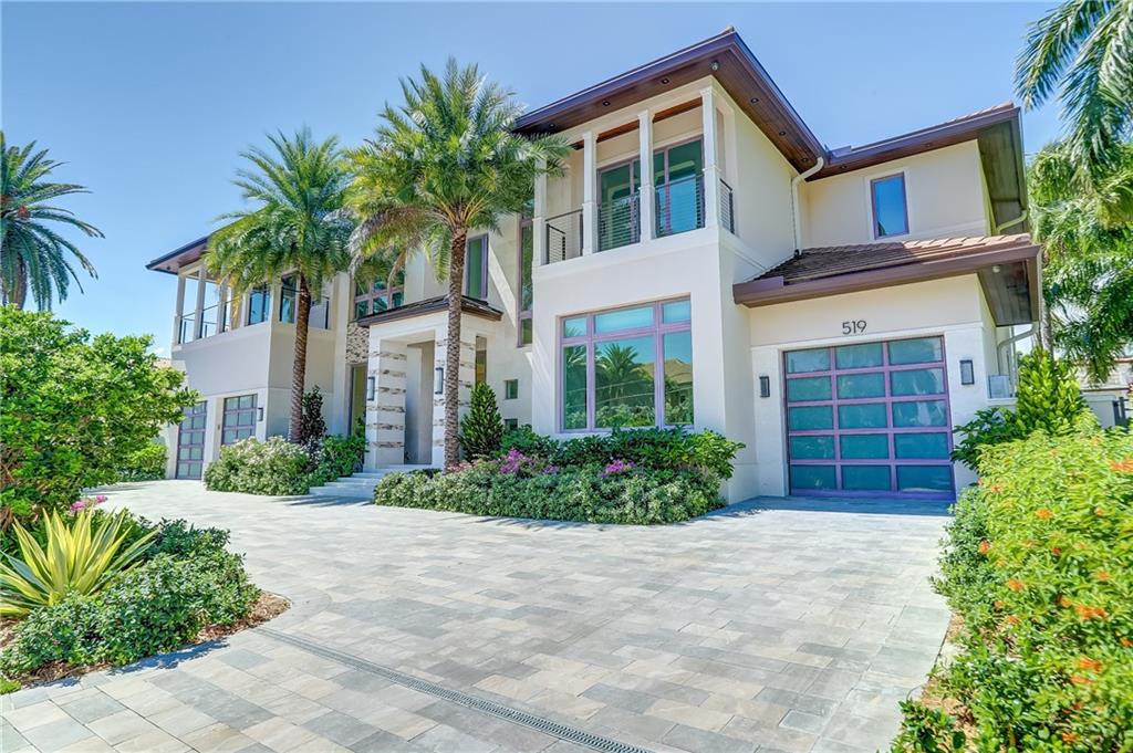 Located within the prestigious and exclusive neighborhood of Las Olas Isles, a sophisticated masterpiece by renowned architect Robert Stoft boasts 100' feet of water frontage with no fixed bridges. This one of a kind, new construction home designed as a tropical oasis with no detail or expense spared. It's open concept design, luxurious finishes & immaculate attention to detail throughout exemplifies the ultimate South Florida lifestyle. The home features 6500 square feet of living space with every luxury and convenience factor carefully thought out from a quartz crystal staircase inlay to the elevator, 3 car garage, & crescent home system. Welcome to a truly spectacular estate showing casing a flawless transitional design style which honors the exquisite quality of  Ft. Lauderdale luxury.