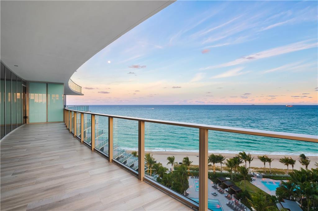 Welcome home to residence 1201 at the Auberge Beach Residences & Spa, Fort Lauderdale's newest 5-star luxury beachfront private residences and home to DUNE, a Michelin Star culinary excellence.  1201 features gorgeous wood plank porcelain tile encompassing the entire living area totaling 4,440 SQ. FT. 3,422 SQ. FT. Interior /1018 SQ. FT. Exterior. This expansive layout offers four bedrooms, six full bathrooms, office, and maid quarters. The unit design is a contemporary glass corner flow through unit featuring SE, SW and NW 180 degree views of the ocean, Intracoastal and city. One of only two units located on the 12 floor. Features include exquisite 9'6" floor to glass ceilings, a chef kitchen designed with Italian cabinetry, stone countertops, and integrated espresso/cappuccino system.