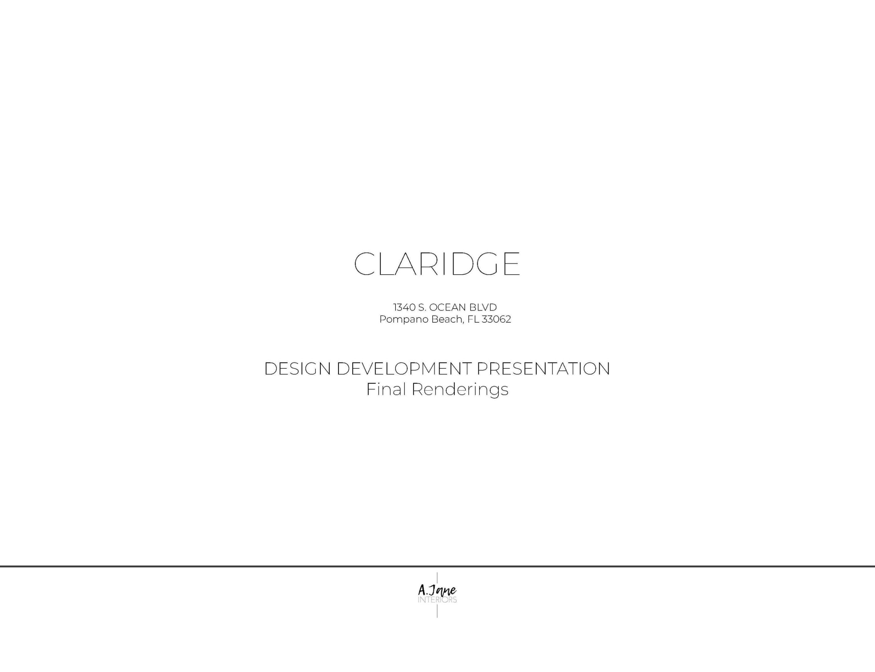 Claridge Condo - Residential