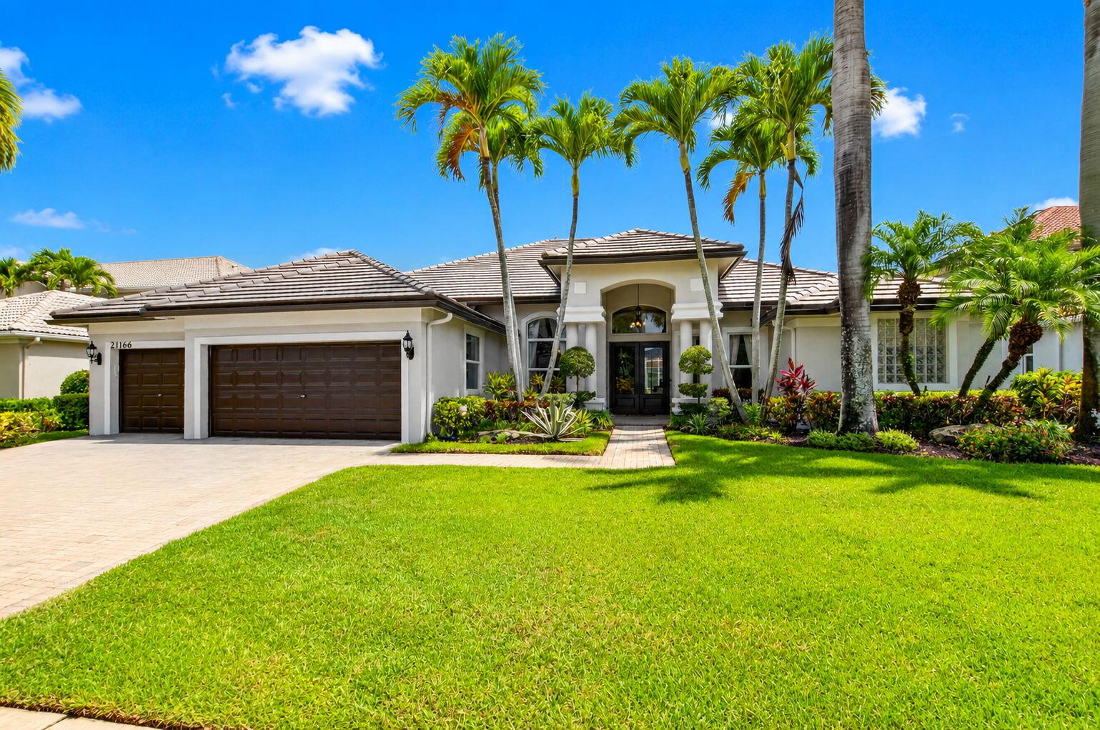 Welcome Home! From The Moment You Walk In You Will Be Greeted With Brightness, Volume Ceilings & Serene Pool/Water Views. This Most Sought After Split Floor Plan Features 4-Bedrooms & 4.5-Bathrooms. The Completely Redone Gourmet Kitchen Features Quartz Counters/Backsplash, S/S Appliances & Designer Finishes. The Open Kitchen Flows Smoothly To The Inviting Family Room All With Views. A Formal Dining & Living Room - Floors Marble And Wood. A Master Bedroom, With Sitting Area, Views, & Walk-In Closets. The Spa Bathroom Has Double Vanities, Luxury Shower & Roman Tub. The Free Form Screened Pool/Spa Create  An Ideal Outdoor Lifestyle.  & A New Roof!! Meticulously Maintained, This Home Seamlessly Blends Practicality With Refined Living. You'll love it! Boca Falls, Estates Sub- Division, is West Boca's most desirable community. 24 hour Man-Gated & Totally Renovated Clubhouse featuring Fitness, Olympic Pool, Tennis, Pickle Ball...  and ZONED FOR ALL A RATED SCHOOLS.