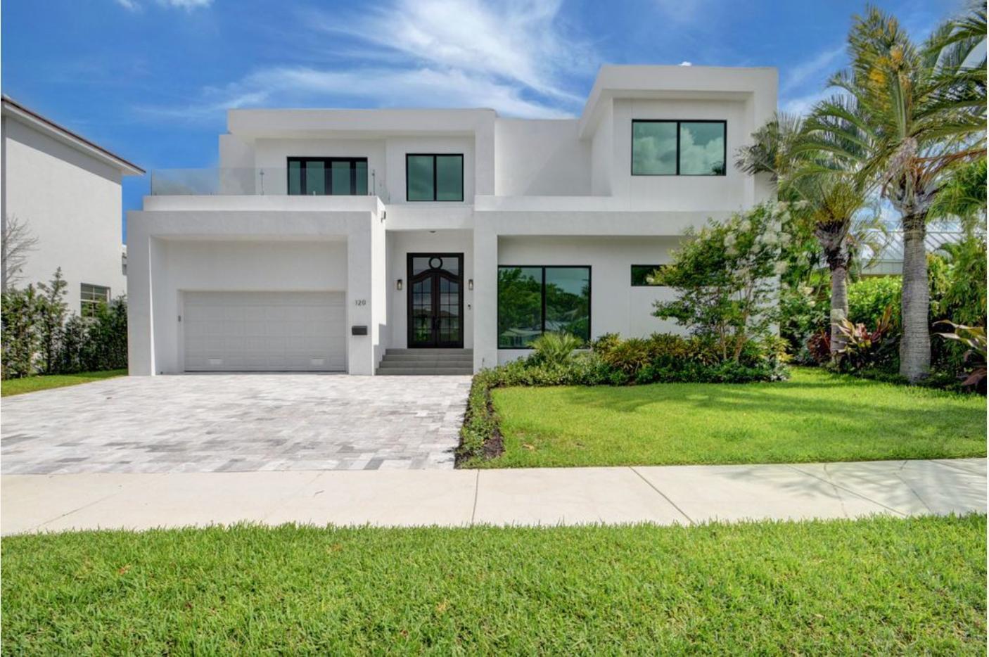 Stunning new construction in the highly sought-after SoSo neighborhood, just steps from Flagler Drive and the Intracoastal. Built in 2022, this exceptional 4-bedroom, 4.5-bath residence offers nearly 3,900 SF of refined living space on an oversized lot. Designed for modern luxury, the home features an open-concept layout, high-end finishes, abundant natural light, and a first-floor primary suite. Enjoy a private backyard oasis with a resort-style pool, ideal for entertaining. Prime location with convenient access to downtown West Palm Beach, Palm Beach Island, pristine beaches, and premier dining and shopping destinations.