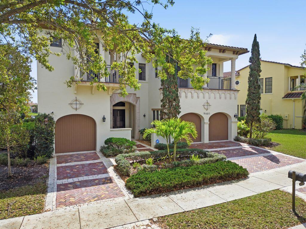 Stunning 2-story Mediterranean-style Pool home with breathtaking water views that has 7 bedrooms and 5.5 baths in Parkland Golf Country Club. Features include a private primary suite, downstairs,  loft, media room, designer kitchen with granite and stainless steel appliances, marble and wood flooring, and a 3-car garage. Private primary suite with a walk-in closet, butler's pantry, and wine fridge. Elegant marble and wood flooring throughout, plus a 3-car garage perfect for upscale living and entertaining.