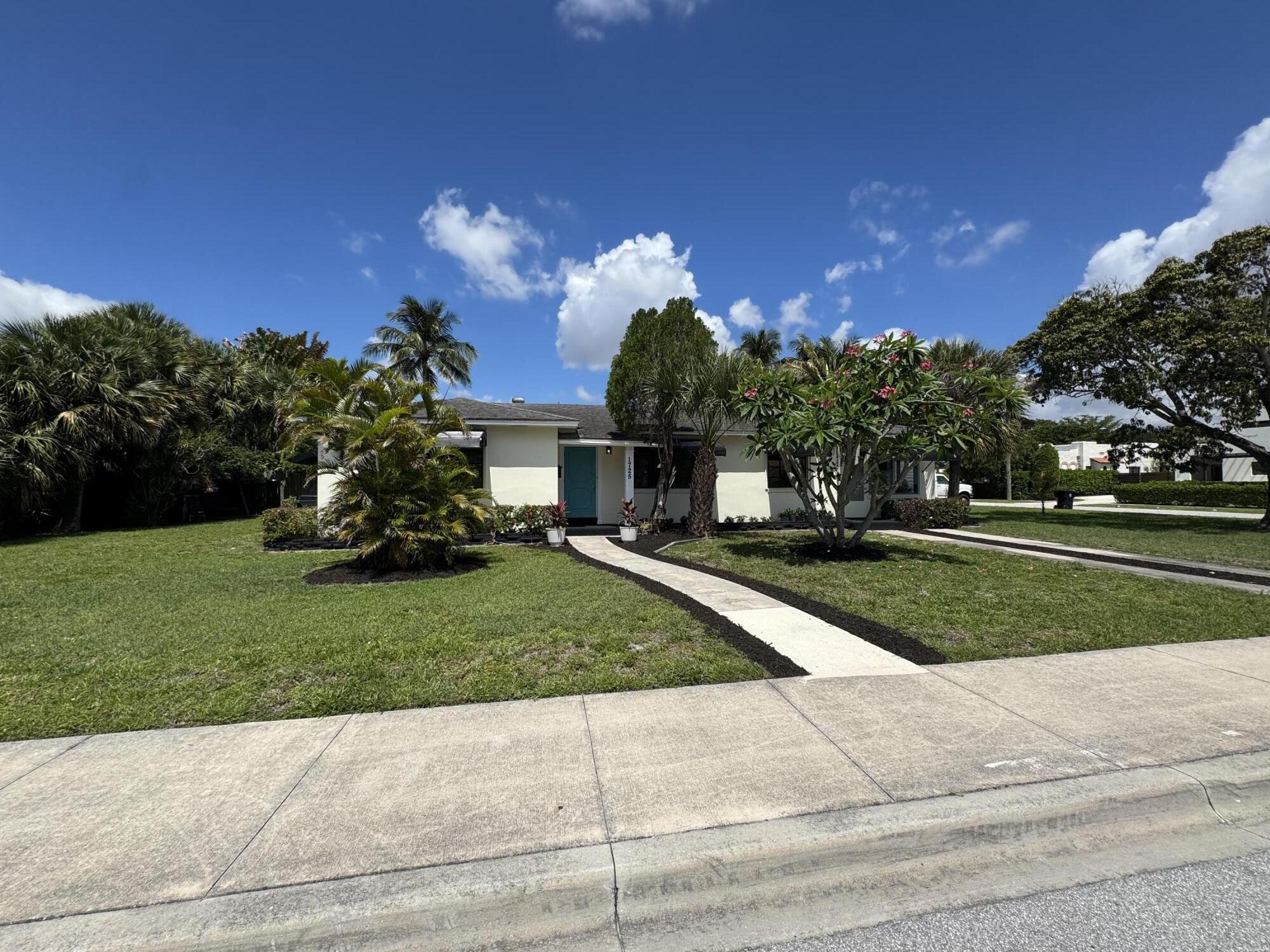 Located on prestigious North Lakeside Drive in the highly desirable College Park neighborhood, this classic 1950s 3BR/2BA home offers vintage charm just steps from the Intracoastal. Original terrazzo floors, preserved mid-century windows, a pink tile bath with mermaid glass shower doors, funky European-style bath, and old-school hot-rock sauna create a nostalgic character rarely found today. Sun-drenched 3rd bedroom has a separate entrance and bath. Central A/C and a  updated kitchen add comfort while maintaining the home's retro personality. Offered month-to-month and ideal for tenants who appreciate authentic mid-century style rather than a fully modernized renovation.