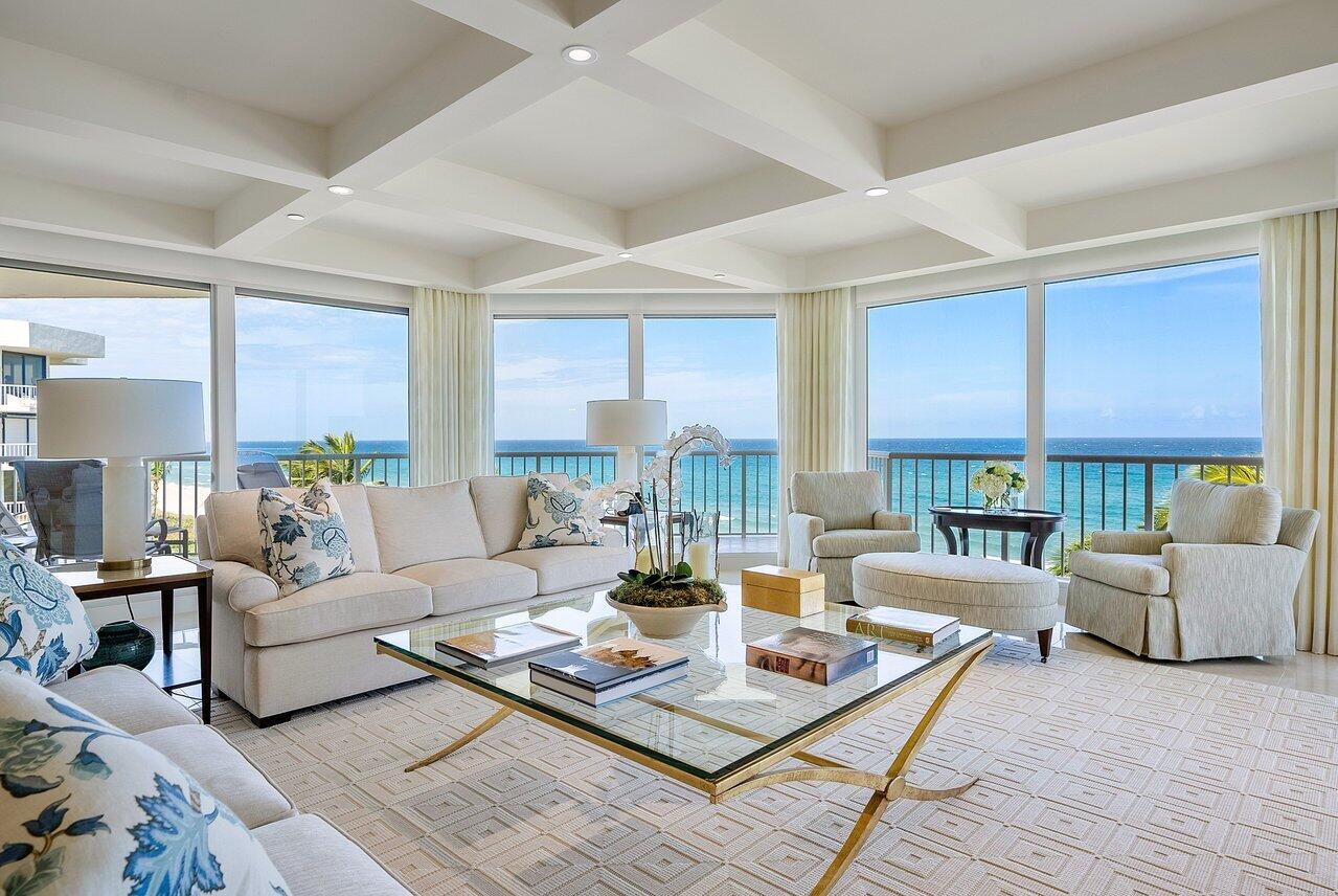 2770 Building - Direct Oceanfront Perfection! A private elevator opens into this spacious renovated home. Inside there are 9' ceilings with custom lighting, gorgeous porcelain slab  flooring throughout, a chefs kitchen with high-end appliances, beautiful wood accents and cabinetry, stone surfaces, striking plumbing & lighting fixtures.The transitional design offers an open but intimate floor plan. Perfect for family gatherings or grand entertaining. There are 3 magnificent bedroom suites & 3.5 baths + a private air conditioned pool-side cabana. The 2770 is the Pinnacle  Boutique Oceanfront Residence in Palm Beach offering unsurpassed luxury and services. Don't miss out on this rare opportunity! Furnishings and design by Allison Paladino Interiors. SEE SUPPLEMENT The January 22, 2022 Board Meeting passed a motion to approve a roofing project up to $1.6 million. In addition the Board approved a garage waterproofing and repair project of up to $2.5 million.The Board is waiting on bids for replacement of the buildings 6 elevators. The estimate is approximately $2 million. A discussion was considering the pool area renovation and landscaping. Further discussion addressed renovation of the common areas, and lobby. a show of hands as to whether the owners preferred to do the various renovation projects contemplated by cash special assessments or by having the association obtain financing.  A show of hands indicated an overwhelming majority of owners present were in favor of financing the projects via special assessments as opposed to the association financing the projects.  The Seller shall pay their prorated share of any special assessments passed by the Board up until the day of closing. The Buyer shall assume the special assessments from the closing date forward.
