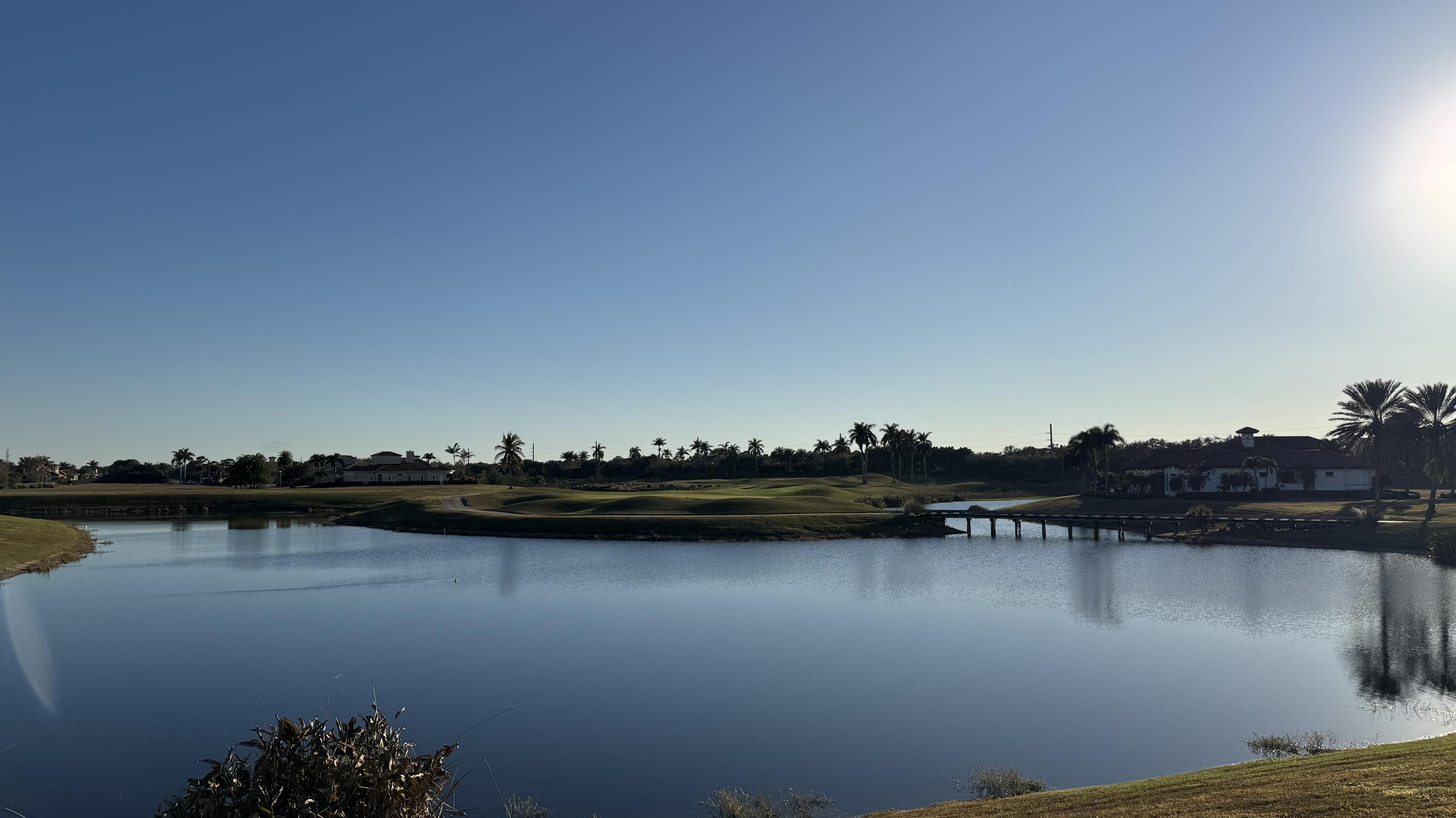 Are you looking for a home site with long views over water to a championship golf course? This prime home site is the answer. The views of hole 16 of the Arnold Palmer Golf Course are stellar, with a dramatic change in elevation from tee to green. The southern sun is in your backyard, allowing for a bright & airy feeling at home. Choose from one of Tesoro's feature builder plans or have a plan designed for your family's needs. The quality and workmanship of Tesoro Signature home builders assure you don't have to live in a production-built home in South Florida. The site has no membership requirement in the Tesoro club, nor does it have a building time requirement. Tesoro is a guard-gated golf community with roving security, so please call to schedule an appointment.