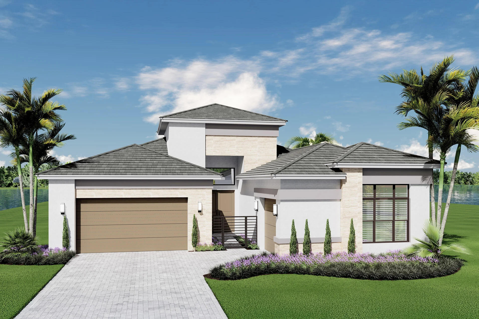 Kendall Model with a pool on a pie shaped lot. This is a new construction quick delivery home by a premier builder with July/August delivery. The home features a "peek a boo" lake view and an open floor plan. For details on this home, including a brochure with upgrades and finishes, please call. The planned clubhouse will feature a full-service restaurant, indoor pickleball courts, tennis facilities, an indoor/outdoor bar, and an impressive 43,000 square feet of total amenities. The photos shown include images of the builder's model home and the Valencia Grand Clubhouse—which will offer a comparable lifestyle and amenities. The home offers a flexible layout w/den that can serve as a 4th bedroom and a Flex room that can serve as a dining room or club room. Call for details.