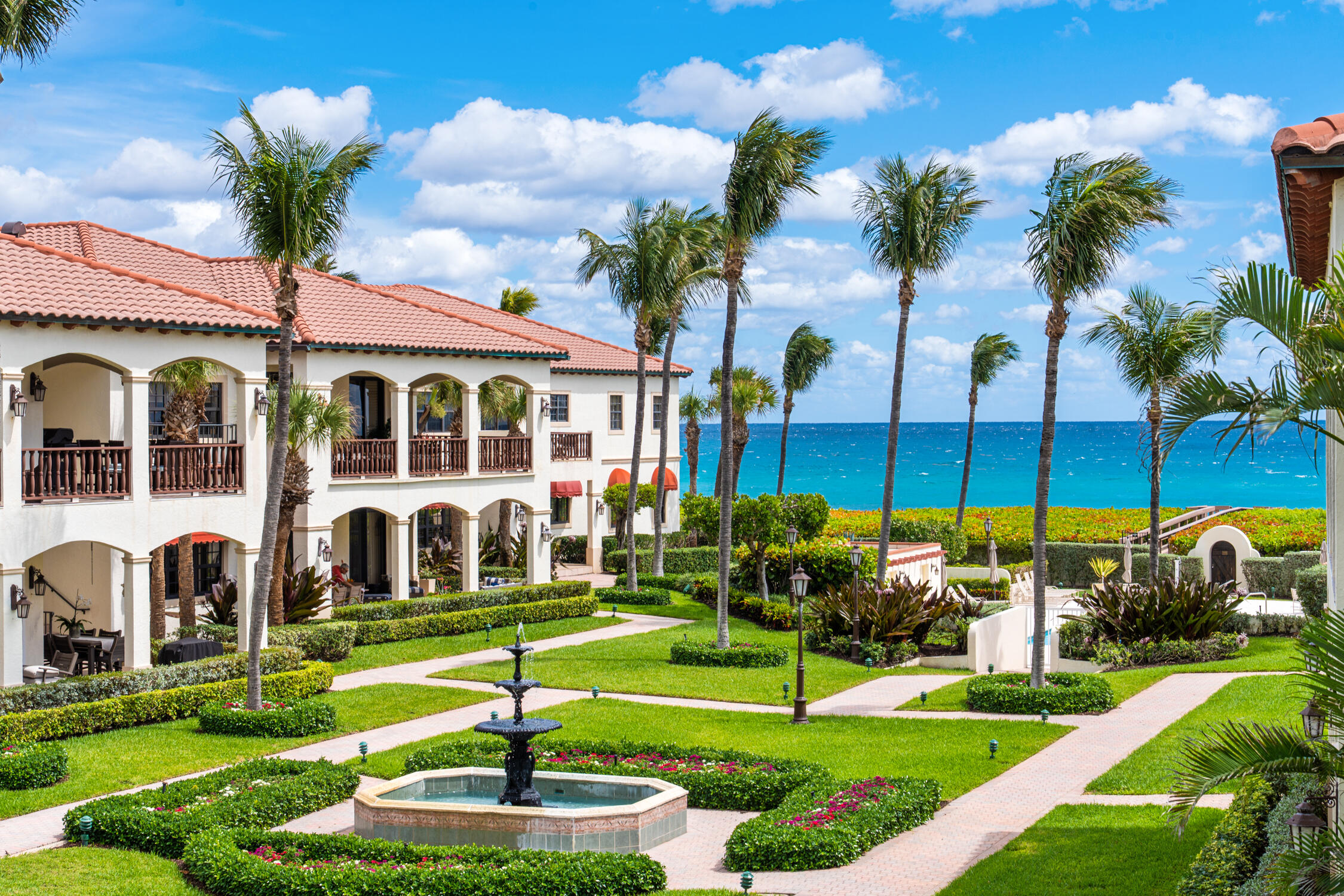 Welcome to Portofino of Ocean Ridge, an exclusive gated, oceanfront community with just 18 residences, offering refined coastal living. This single-level Mediterranean-style home spans approximately 3,000 sq ft and lives like a private residence with the convenience of a condo. A semi-private elevator from your two-car garage opens directly into the top-floor unit, showcasing sweeping ocean views. Enjoy three covered outdoor spaces: a large east-facing balcony for sunrise views, a south-facing terrace for sunsets, and a sheltered entry gallery. Features include impact windows and doors, marble flooring, high-end electronics, and a spacious 600 sq ft air-conditioned bonus room. Residents also enjoy a landscaped courtyard, beachfront pool, and private beach access. DISCLAIMER: Information published or otherwise provided by the listing company and its representatives including but not limited to prices, measurements, square footages, lot sizes, calculations, statistics, and videos are deemed reliable but are not guaranteed and are subject to errors, omissions or changes without notice. All such information should be independently verified by any prospective purchaser or seller. Parties should perform their own due diligence to verify such information prior to a sale or listing. Listing company expressly disclaims any warranty or representation regarding such information. Prices published are either list price, sold price, and/or last asking price. The listing company participates in the Multiple Listing Service and IDX. The properties published as listed and sold are not necessarily exclusive to listing company and may be listed or have sold with other members of the Multiple Listing Service. Transactions where listing company represented both buyers and sellers are calculated as two sales. "No payments made until title passes" Some affiliations may not be applicable to certain geographic areas. If your property is currently listed with another broker, please disregard any solicitation for services. Information published or otherwise provided by seller, listing company or its representatives is deemed reliable but are not guaranteed and subject to errors, omissions, or changes without notice. Copyright 2026 by the listing company. All Rights Reserved.