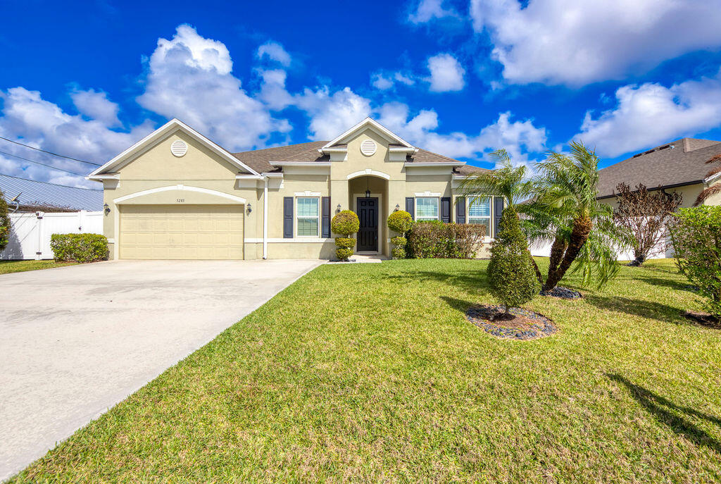 Welcome to this beautiful home in Torino with 4 Bedrooms, 3 Baths and a private Den/Office. It offers an open floorplan, elegant tray ceiling in the foyer, and refined details like crown molding and plantation shutters throughout. Ceramic wood-look tile flows through the main living areas. The kitchen features a 12.5 ft granite island, granite countertops, and a stylish tile backsplash. It has stainless steel appliances, a double oven, countertop stove, and a walk in pantry. The spacious Master Suite has a tray ceiling, and walk-in closet featuring custom shelving and drawers. Master Bath offers double vanities, walk in shower and soaker tub. One secondary bedroom has it's own bathroom. The spacious Laundry room has a washer & dryer, laundry sink, and cabinets. The screened back porch is very large, and the back yard has a privacy fence. The Garage is a 3 car garage, but the sellers opted to configure it with a window instead of a 3rd garage door, making it an added workshop space. The home is also close to Winterlakes Park, Shopping, schools and more. More pictures coming soon...