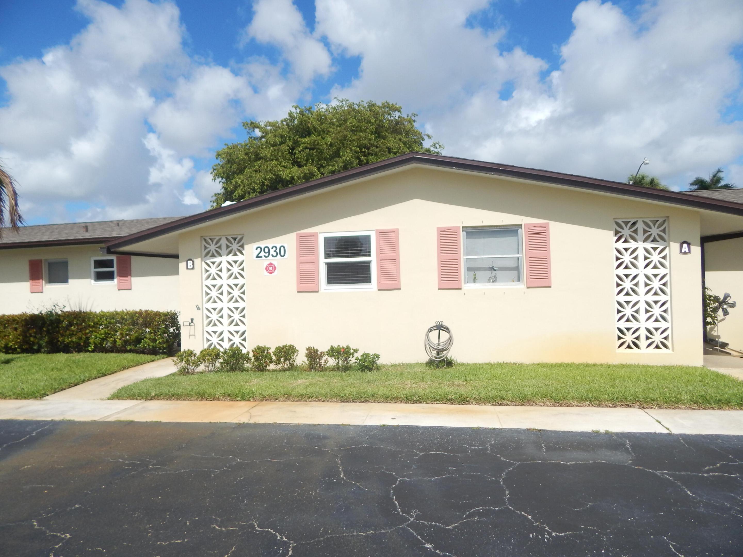 This Condo is in a pet friendly community. it has impact hurricane windows. recently updates in 2025 include: New roof (Assessment paid), Air Conditioner, tankless water heater, kitchen wall tiles, GE crystal top range, GE refrigerator, Lanai screens windows. bedroom ceiling fan, LED Recessed Ceiling Lights in Kitchen and living room. new shower glass door, new toilet, Freshley painted.  Don't miss this great opportunity to buy a one floor condo in Florida, close to the Clubhouse that has a very nice pool, game room, exercise room, shuffleboard and may more amenities, close to Supermarket, commercial stores and bus stop, here you are located only 20 minutes from the beaches, I-95 HWY and the Florida Turnpike, Downtown West Palm Beach and the Airport.