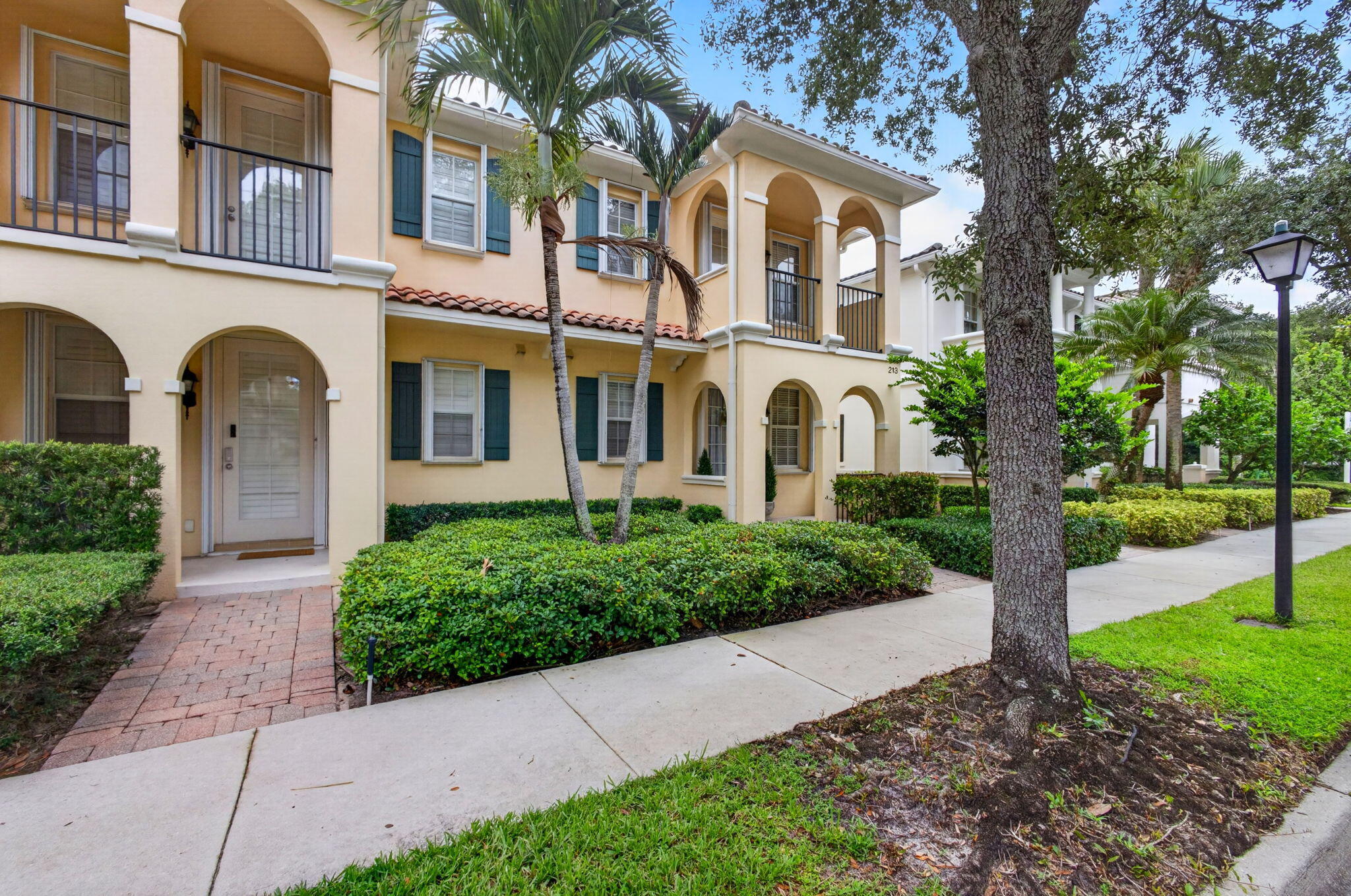 Welcome to this beautifully maintained 4-bedroom, 3-bathroom townhome in the desirable San Palermo community of Jupiter. Offering approximately 1,830 square feet of living space, this two-story home features a flexible floor plan with one bedroom and a full bathroom on the first floor, perfect for guests or a home office. Upstairs you'll find the spacious primary suite and two additional bedrooms with two full bathrooms. Enjoy a screened-in patio, two-car garage, and comfortable living spaces throughout. Conveniently located near shopping, restaurants, parks, top-rated A schools, and just 10 minutes from Jupiter's beautiful beaches, this home offers the perfect blend of comfort, convenience, and the South Florida lifestyle.