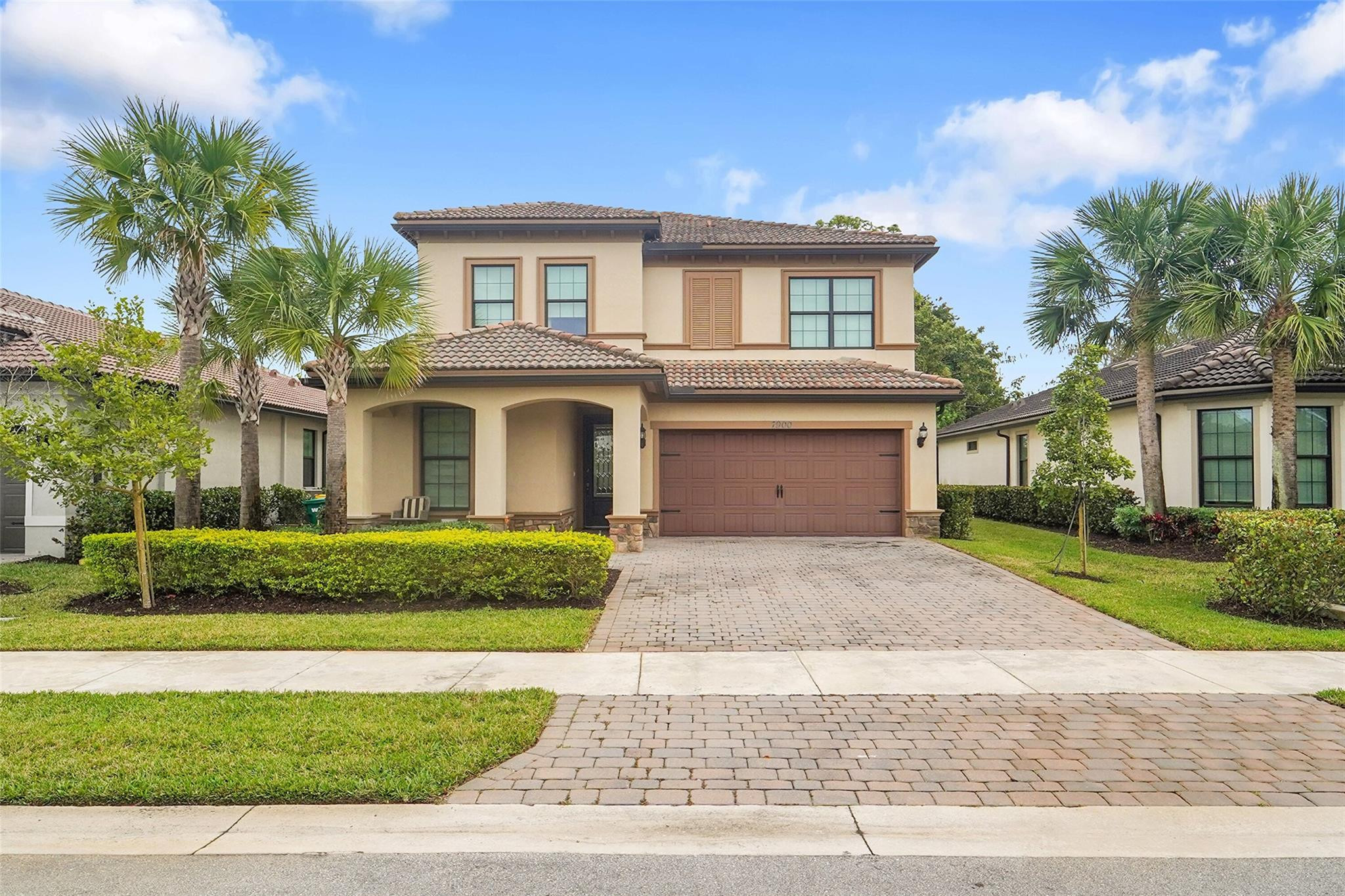 LEADING YOU HOME to golfing and resort style living in this beautiful two-level single-family home offering 4 spacious bedrooms and 2.5 bathrooms, thoughtfully designed for both comfort and style. The home features a kitchen island, all wood cabinets and stainless steel appliances. Flooring accommodates a blend of tile, laminate, and carpet; creating a warm and inviting atmosphere. Enjoy a two-door garage, a dedicated laundry area, and a private patio perfect for relaxing/entertaining. The yard provides flexibility for fencing and added privacy for outdoor living. Located in a desirable community with a low HOA, residents enjoy access to luxury amenities with resort-style pool, golf course & elegant clubhouse. A perfect combination of convenience, comfort, and upscale living. This is home!