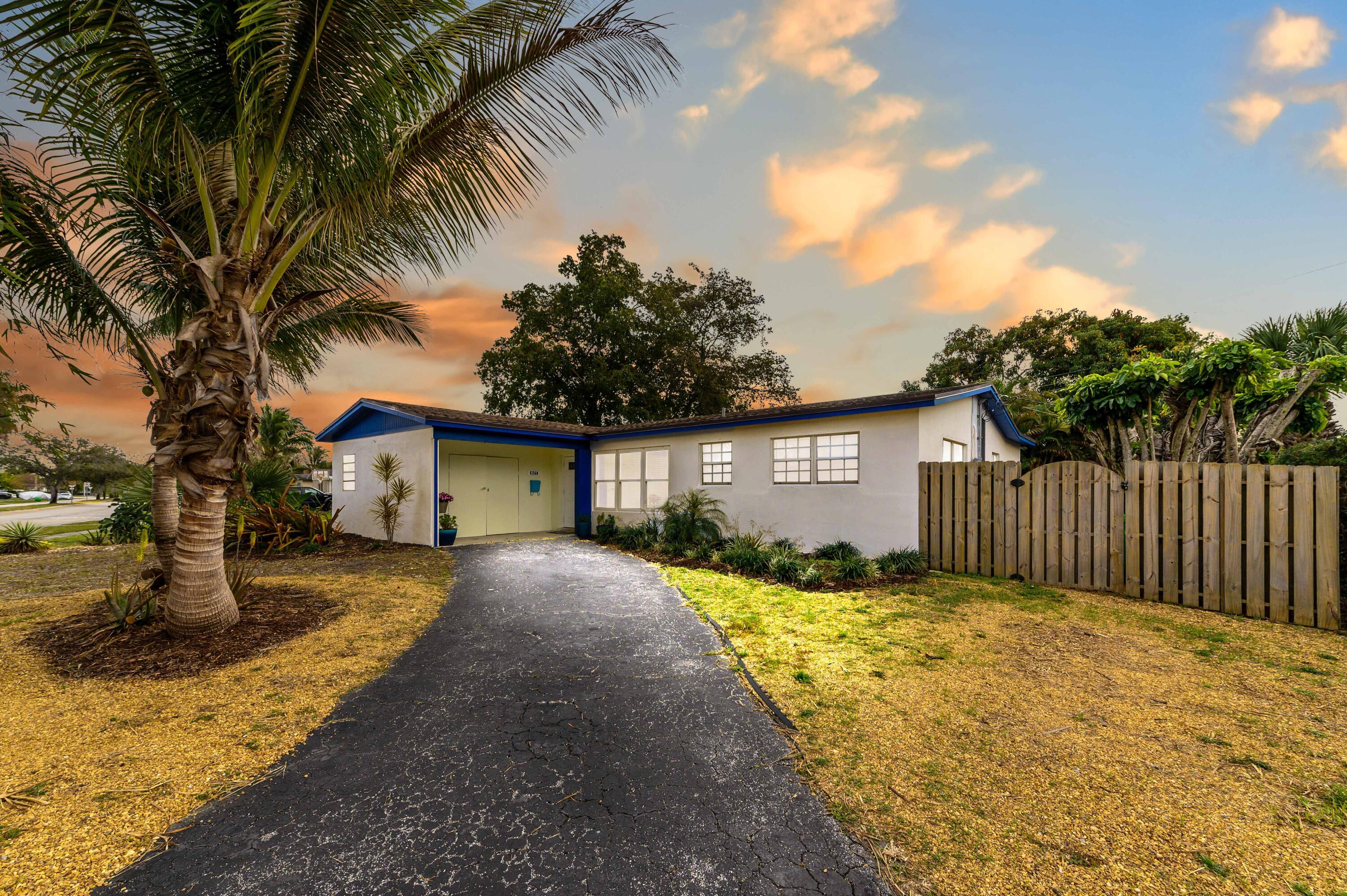 Welcome to Sunrise Golf Village, No HOA! This beautifully maintained 1-story pool home sits on a desirable corner lot and offers 1,961 sq. ft. of comfortable living space. Featuring 4 bedrooms and 2 bathrooms, this home provides a functional layout perfect for everyday living and entertaining. The kitchen comes equipped with appliances and ample cabinetry for storage, offering both convenience and practicality. A dedicated laundry room includes a washer, dryer, and utility tub for added ease. Enjoy Florida living at its best with both closed and open patio areas overlooking your private pool, ideal for relaxing or hosting gatherings. The fully fenced yard provides added privacy and space for outdoor activities.  With no HOA restrictions and a prime corner lot location, this property offers flexibility, comfort, and the perfect setting to call home.