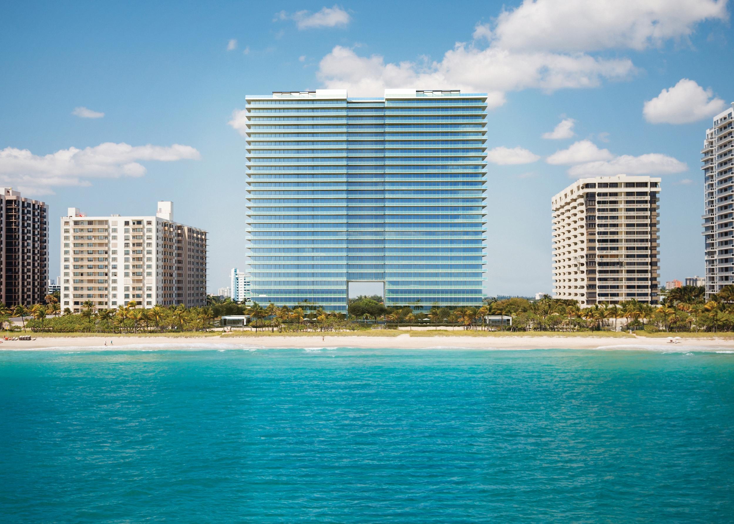 Oceana's Residence 2103 is an exceptional luxury condominium offering the utmost in glamorous living and a luxurious waterfront lifestyle. The beauty of the building, layout of the residence, exposure to the ocean and bay, high-quality detailing throughout, landscape aesthetics, and significant artistic masterpieces all define a way of life that is unquestionably based in perfection. Stepping into this magnificent residence through a private elevator, the most discerning clientele are welcomed into this elegantly designed and sophisticated home at the prestigious Oceana.
The condominium opens to a sprawling 4,397 total SF space offering 4 spacious bedrooms and 5 full baths and 1 half baths, all thoughtfully designed with top-of-the-line materials. This grandiose condominium includes breathtaking features, such as floor-to-ceiling windows, extra-deep balconies, a gourmet exhibition kitchen boasting exclusively imported exotic stone countertops, spa-like bathrooms, lofty 10-foot ceilings, and a gallery-like openness to feature your favorite art and furnishings. This resort-style residence delivers the most admirable views throughout. The east-west floor through residence features unobstructed views of the Intracoastal water to the west and magnificent Atlantic Ocean to the east that ensures you never miss a moment of all the beauty that surrounds you. Social gatherings and evenings at home become unforgettable occasions with large terraces that act as outdoor living rooms. As a result of a comprehensive approach that integrates urbanism, landscape,
architecture, interior design, art, and amenities, and their resulting synergies, Oceana Bal Harbour has been created to be truly exceptional. The building offers resort-style amenities creating a luxury 5-star experience that you can call home. With a 24-hour concierge; a cabana grill; a professional spa and tranquility center with seaside treatment cabanas, meditation, and yoga classes; separate oversized oceanfront pools for laps and recreation; two championship clay tennis courts; a children's center; and everything else you need to make your home a lavish retreat.
Magnificent displays of art are engrained throughout Oceana Bal Harbour, including beautifully designed pieces by one of the most iconic contemporary artist Jeff Koons, making it a one-of-a-kind luxurious living experience. Less than a mile from Bal Harbour Shops, directly on Bal Harbour beach, and just moments from Haulover Park and the inlet, life at Oceana is a 360-degree panorama of carefree glamour. Owners of this residence will find themselves immersed in the full luxuries of the chic Bal Harbour lifestyle which features a world of swaying palms and pristine white-sand beaches; high fashion; and relaxing days and evenings strolling along cafés and sidewalk bistros and sampling the offerings of the area's most well-known chefs.