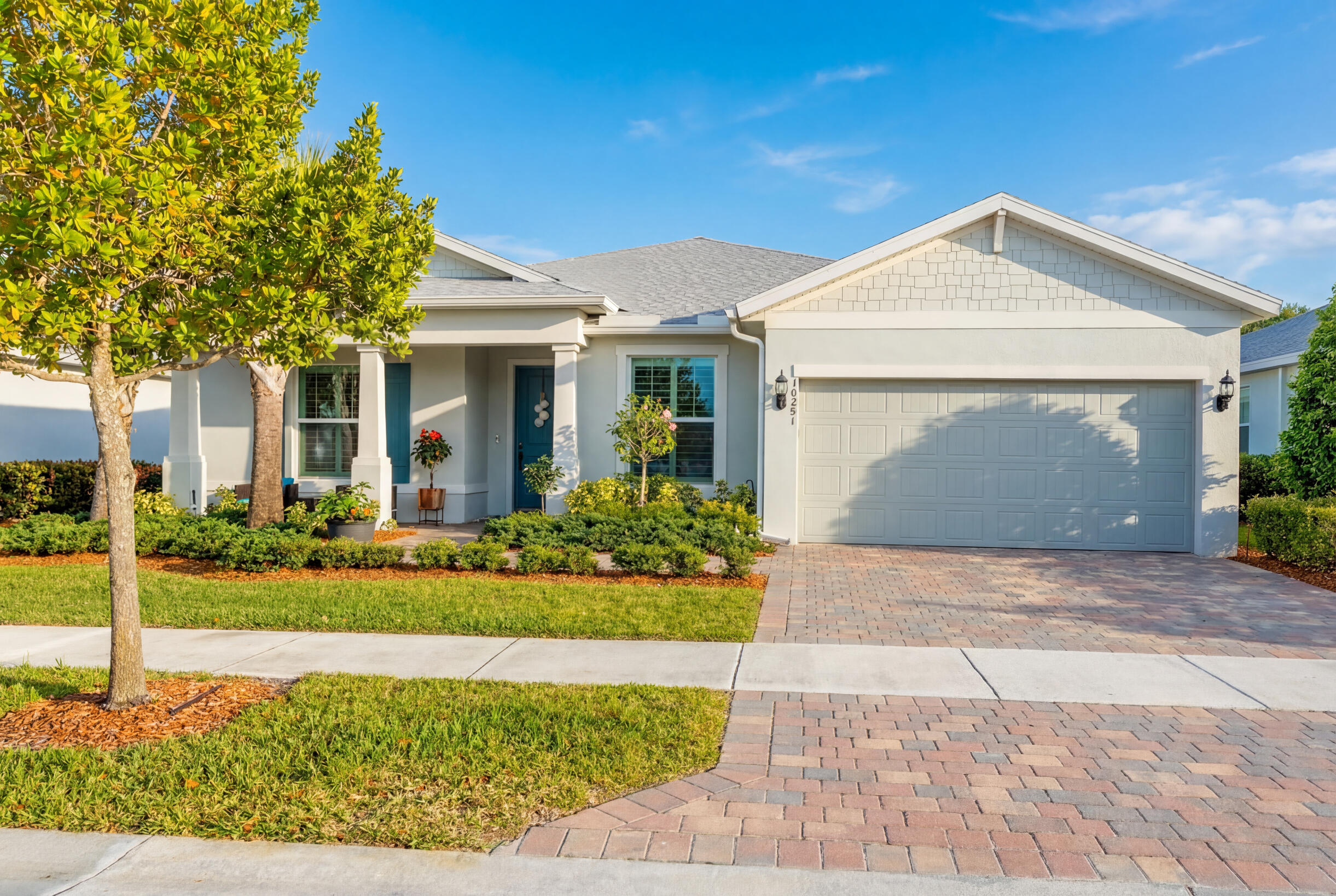 WOW!!! Like new 2022 smart energy-efficient home in Heron Preserve in Tradition! Backing to a private preserve and just 2 homes from the community pool, this CBS-built home offers over 2,700 living sqft with upgrades throughout. 4 large bedrooms, an additional private office (optional 5th bedroom), plus extra large den. Large open kitchen, gas stove and an oversized island and ample counter space. Enjoy the oversized screened patio with mounted TV, Bose sound system as well as speakers throughout the house.  Furnitures are negotiable.  Gated community with resort-style amenities, pool, lawn care, cable & internet included. Enjoy true Florida lifestyle with walking & biking trails, parks, lakes, and year-round events. Close to shopping, dining, Mets complex, beaches and so much more!