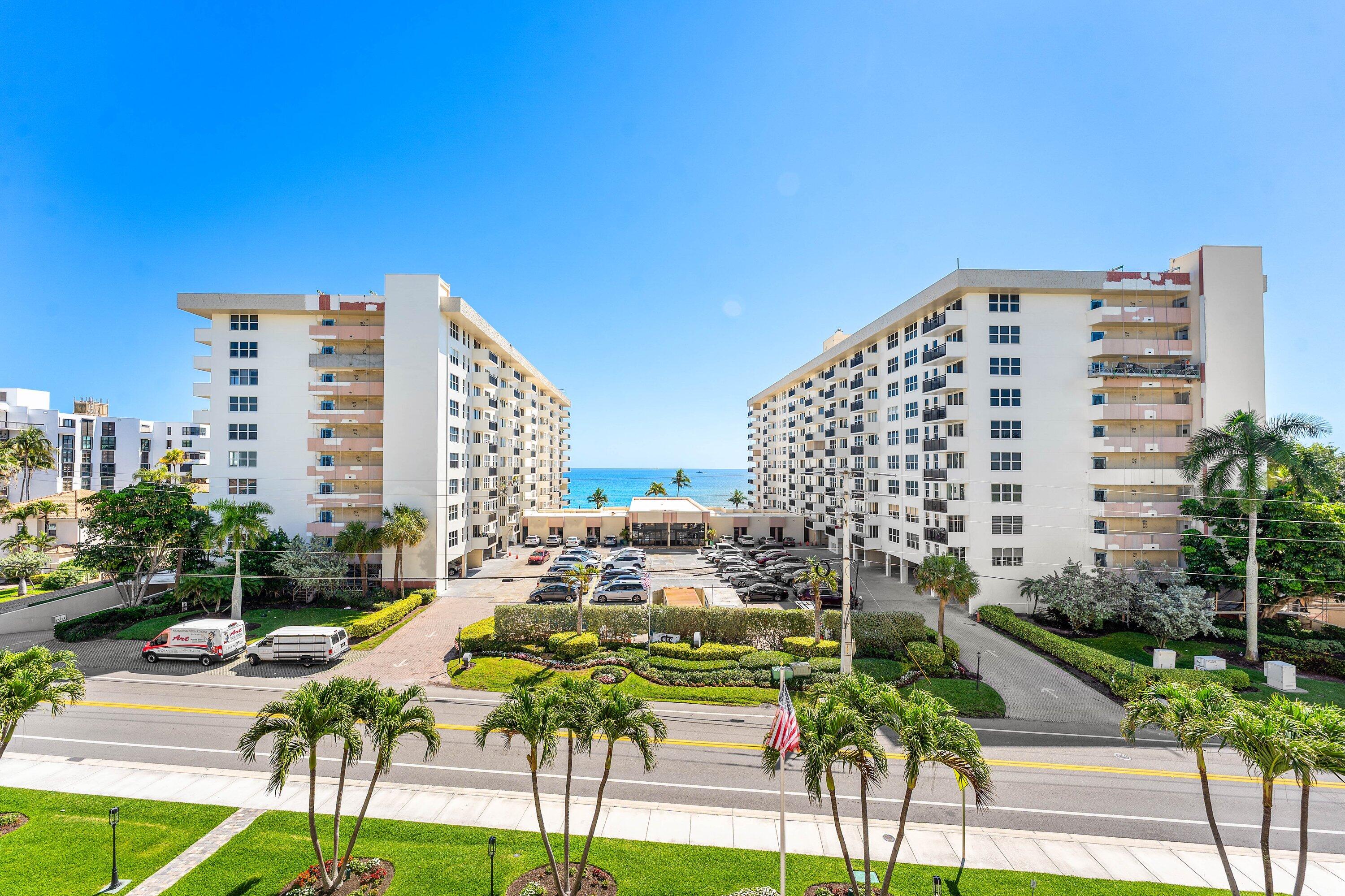 Beautifully remodeled 2BR/2BA in highly desirable Opal Towers West. Enjoy ocean views from your private balcony plus full storm protection with impact windows and accordion shutters. Interior features a brand-new kitchen with black stainless steel appliances, large-format porcelain tile throughout, designer bathrooms, and LED lighting. Opal Towers West offers resort-style amenities including deeded private beach access, guard-secured lobby, heated Intracoastal-front pool, fitness center, billiards, putting green, BBQ area, business center, and clubhouse with kitchen.