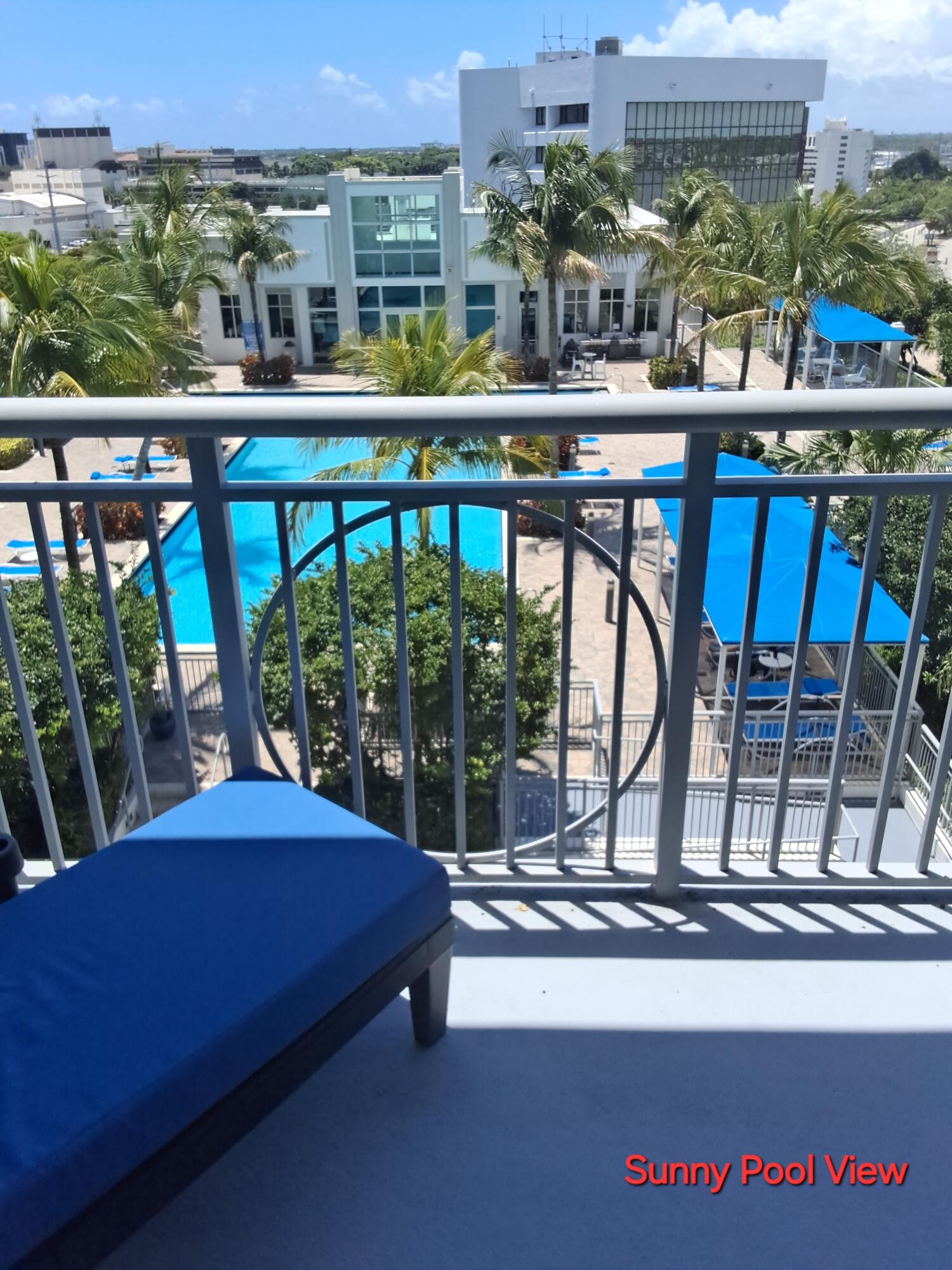 Sunny south facing unit overlooking pool and lake from 9th floor.  Fully equipped clubhouse.  Lots of new appliances.  Great location close to I-95  and TriRail Station plus all the stores in a big loop. Ceilings have all been textured and painted white.