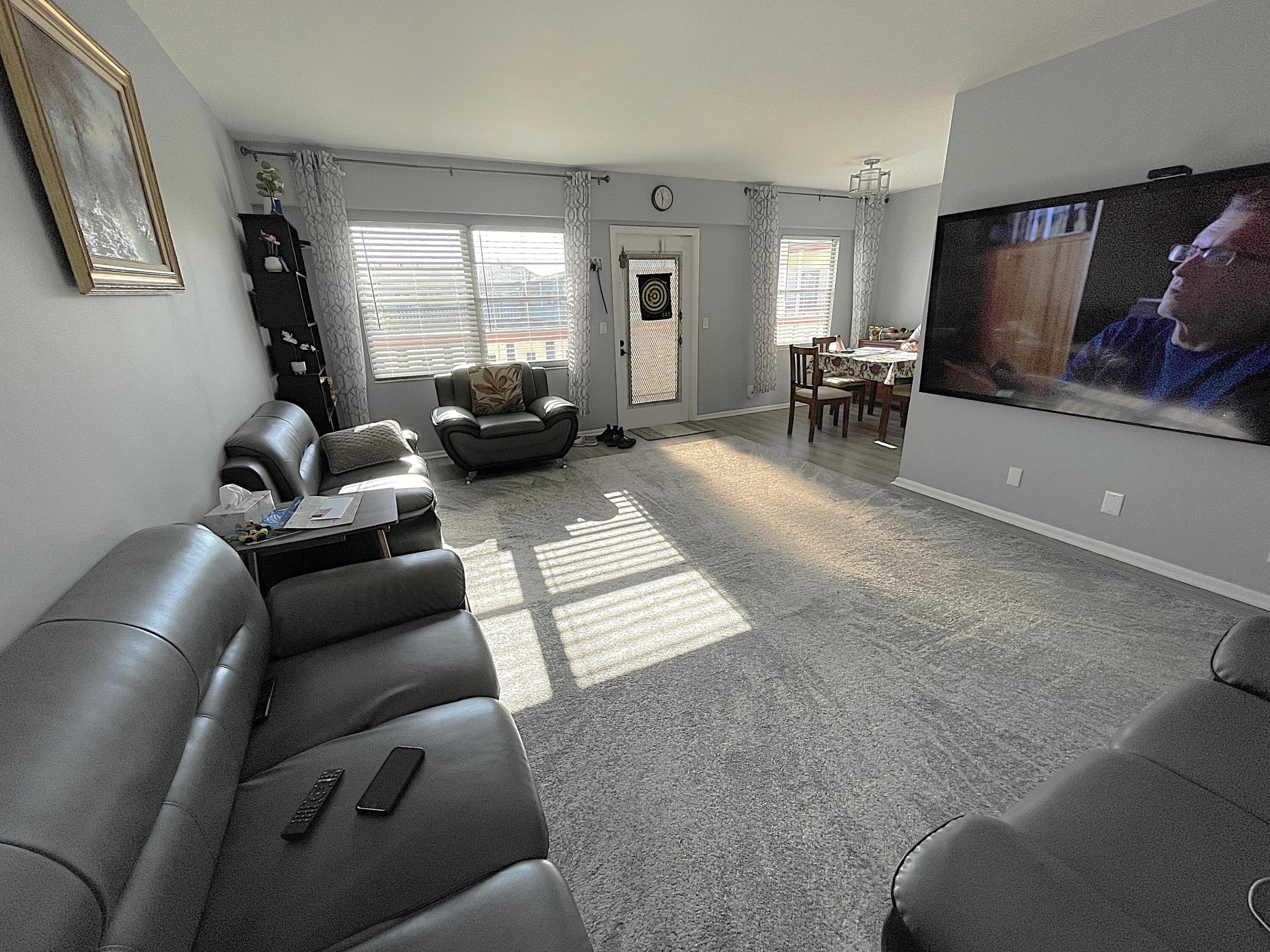 You will love life in this chic two bedroom condo. This light and airy, modern unit is the perfect blend of comfort and style. Romantic master suite with a walk-in closet and direct access to your private balcony. The screened-in patio with water views is perfect for unwinding at the end of the day. This vibrant 55+ community offers resort style amenities and an array of social events, clubs, theatre, and bus transportation. Century Village is a guard gated community. Fantastic location - just minutes to upscale shopping, dining, medical services, beaches, and more. Make this tranquil oasis your own piece of paradise! Rarely available electric car charger in the unit. Enjoy Boca Raton living - where every day feels like a vacation.