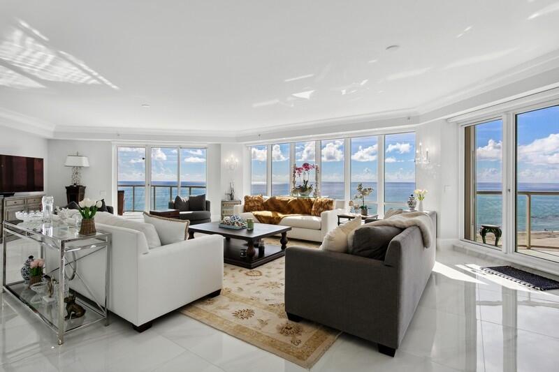 Welcome home to this spectacular direct oceanfront residence with all the bells and whistles, in the highly desirable Oasis building on Singer Island. This residence consists of the entire 9th floor with private elevator and entry and 360 degree of sweeping views of the ocean and intracoastal. This residence has been completely renovated and updated to the highest standards including: all high-end appliances and fixtures, brand new HVAC and water heater, new balcony floors, electrical blinds by Sarah Lopez Interiors (which alone cost about 74k), new kitchen, new bathrooms, new sheet-rock and paint throughout. The flooring throughout is 30x30 light marbling design porcelain tiles.

Oasis has a private beach, saltwater pool, new renovated common areas, tennis court, underground parking.