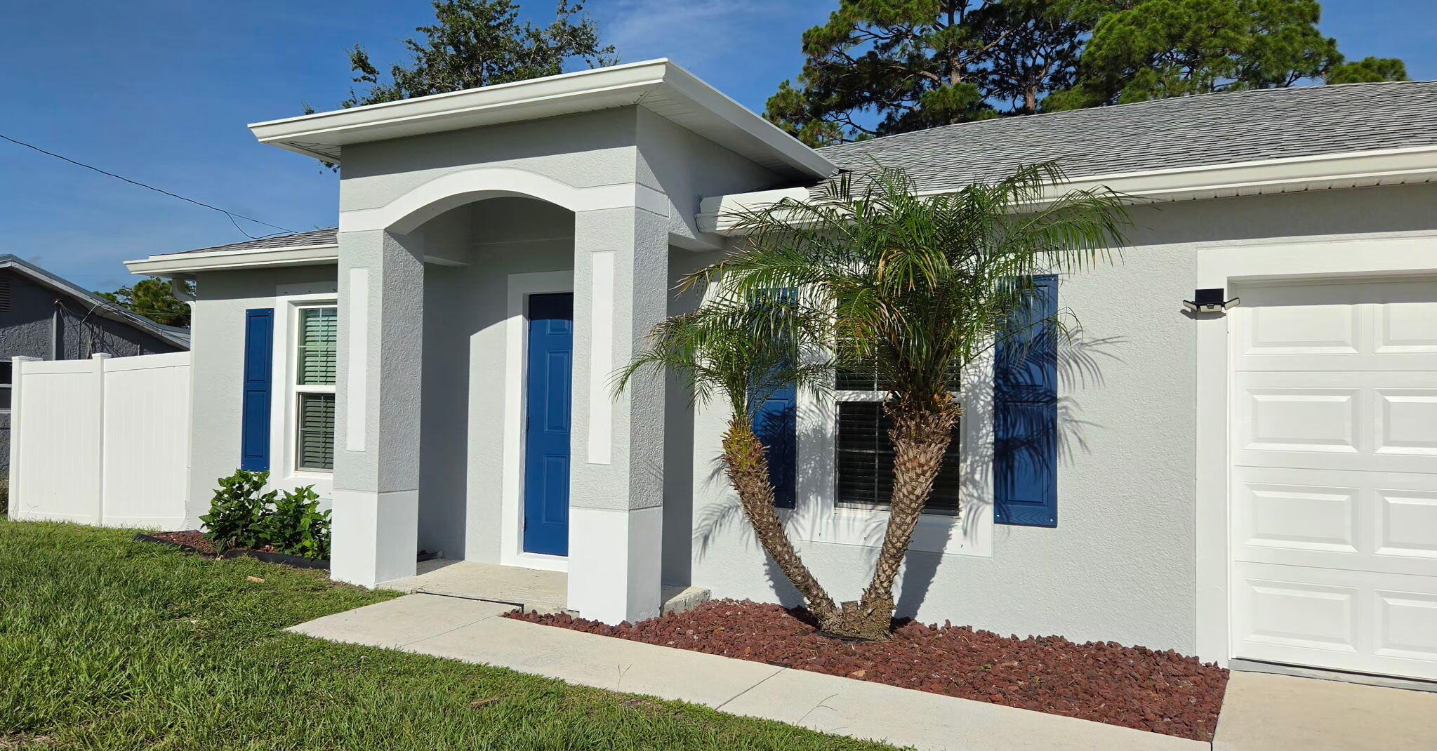 Move in ready 3 BR 2 BA 2 CG home in Vero Beach Highlands, just minutes from I95. Spectacular private fenced backyard, with paved gathering area great for entertaining, or just relaxing on a sunny Florida day. Open kitchen concept with stainless appliance package. Fresh paint in and out. New flooring in kitchen. Available for immediate occupancy. First, Last and Security required. No pets.