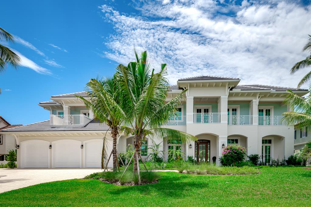 Incredible Brand New Waterfront Masterpiece at the Beach. Walk to the Beach and the famous Atlantic Avenue and all the best shopping one could imagine.  This Brand New Waterfront Masterpiece has over 10,000 square feet of perfection.  The most incredible outdoor area with Southern exposure, magnificent pool and spa and summer kitchen and putting green.  The dockage will accommodate 2 boats with 120 feet of waterfrontage for a boater's paradise.The open gourmet kitchen will astound you, it is a Chef's dream.  The garage has car lifts so you can accommodate 4 cars and a side garage door for a golf cart for you to cruise to the famous Atlantic Avenue hot spots and beach. Smart Home,  all impact glass, Whole House Generator. See document section for survey and floor plans.