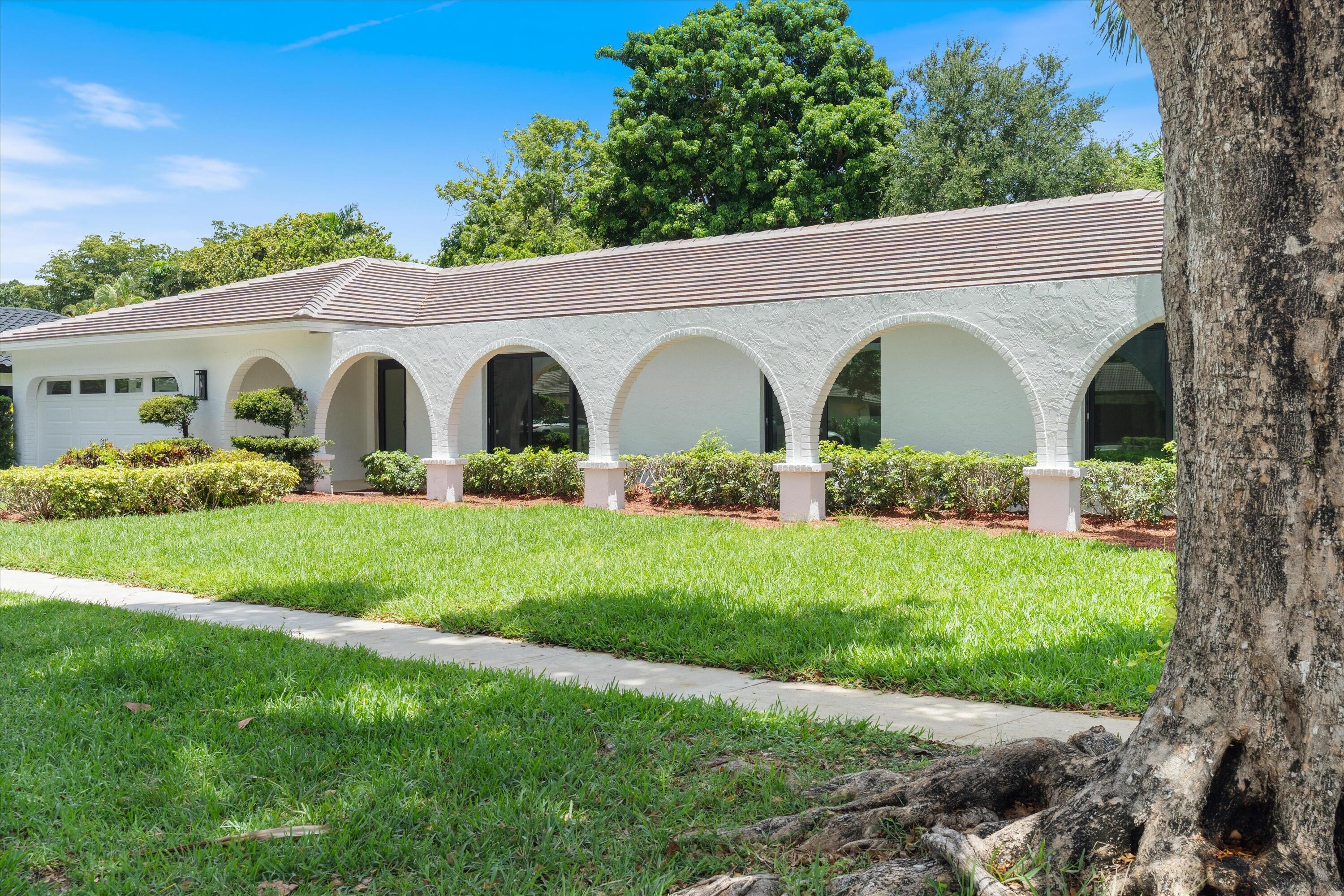 Incredible location in Estancia central Boca this 4BR, 3.5BA is situated on a large lot in guard gated community.  Brand new 50 year concrete roof (4/2026) hurricane impact windows (4/2026).  Porcelain tile wood look floors, LED lighting elements throughout, Fisher & Paykel top of the line appliances, massive built in laundry room. Brand new AC system, Brand new hot water heater, Brand new diamond bright and pool decking, hurricane impact garage door.  Oversized 2 car garage with overhead lighting, the pictures only tell half the story in this one of kind home perfectly situated a block from the front gate and a low HOA!