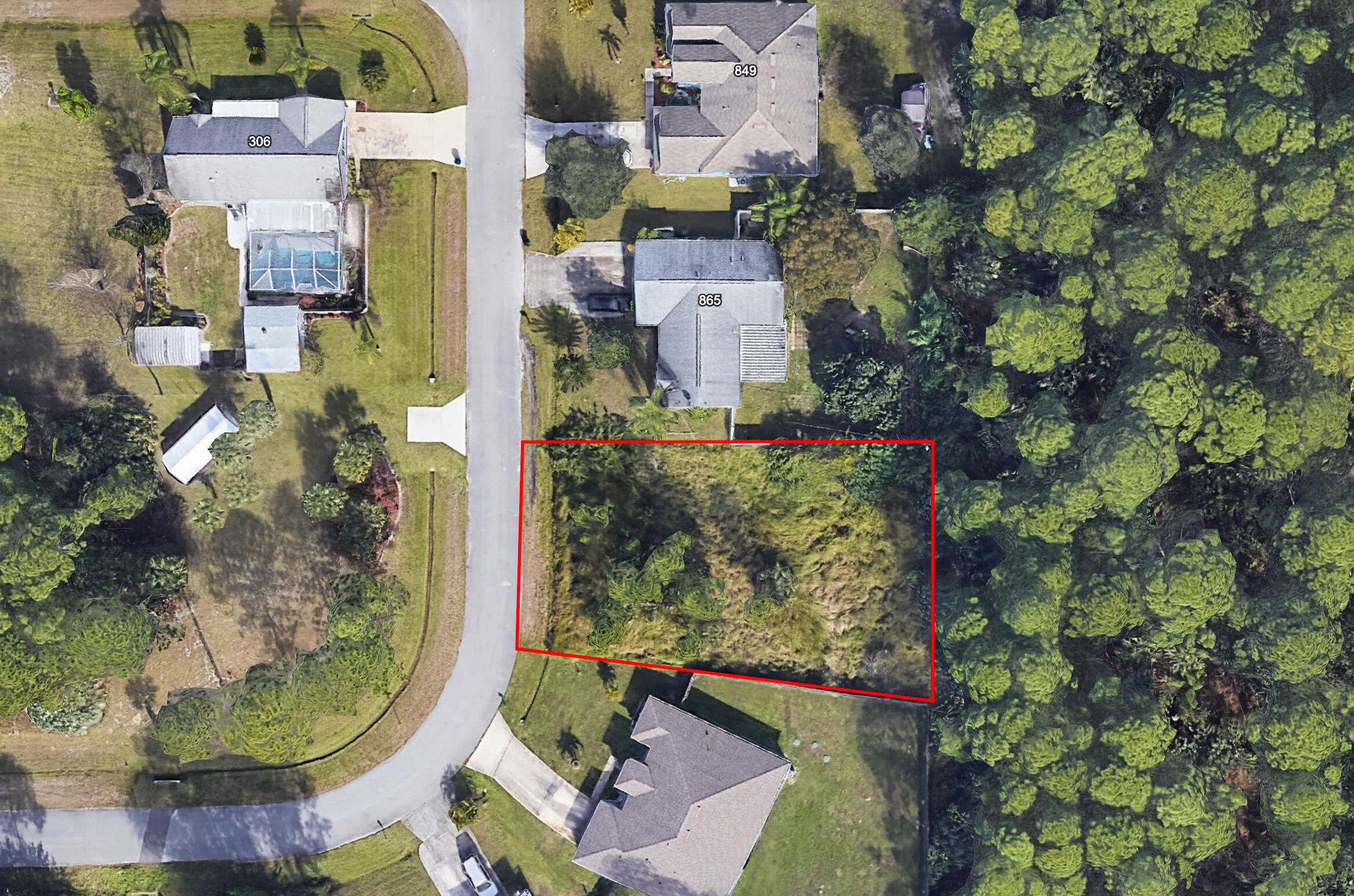 Prime vacant land in Southwest Palm Bay with excellent build-now or investment potential. Situated on a paved road in a growing residential area with new construction nearby, this parcel backs up to city-owned land, offering a desirable buffer and added sense of space. Convenient access to shopping, dining, Fred Poppe Regional Park, major roadways, and approximately 30 minutes to the beaches. No HOA and strong upside potential make this an ideal opportunity for builders, investors, or future homeowners ready to bring their vision to life.
