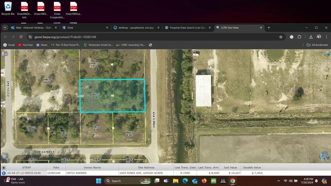 Unit 09 Block 35, Lot 14 Lee County Lehigh Acres - Land